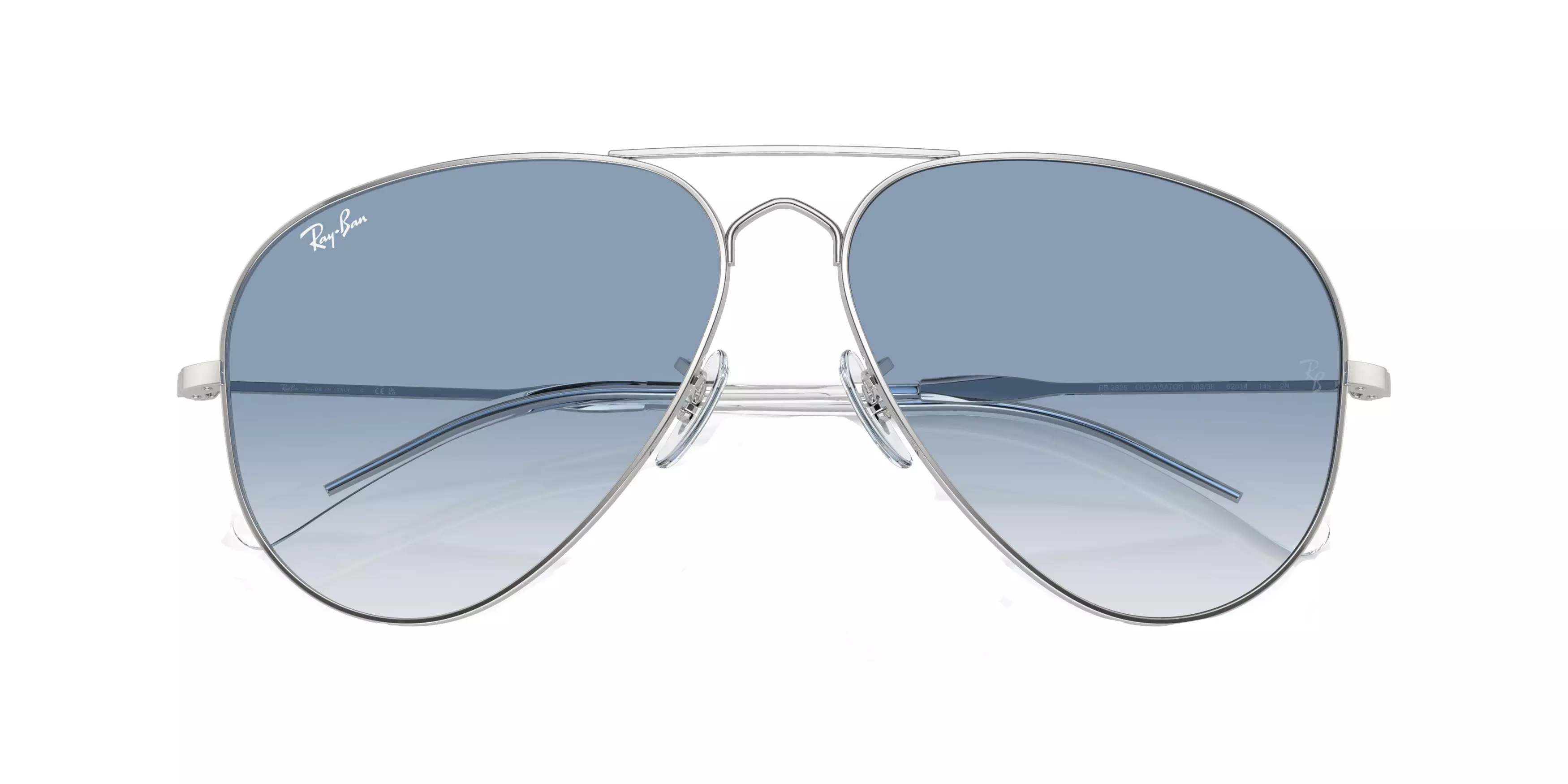 Ray-Ban Old Aviator Polarized Gradient Sunglasses - SILVER/BLUE