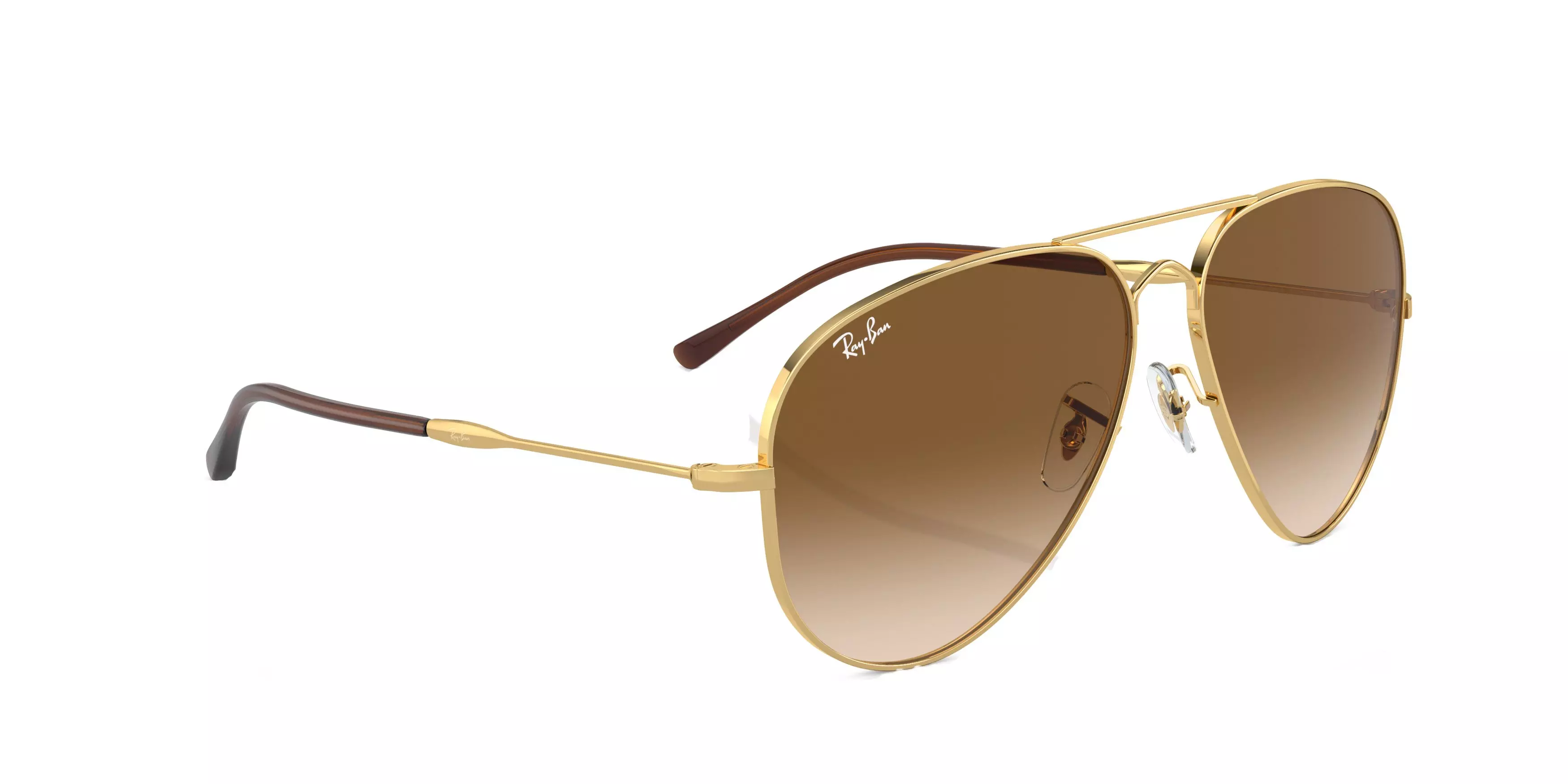 Ray-Ban Old Aviator Polarized Gradient Sunglasses - GOLD/BROWN
