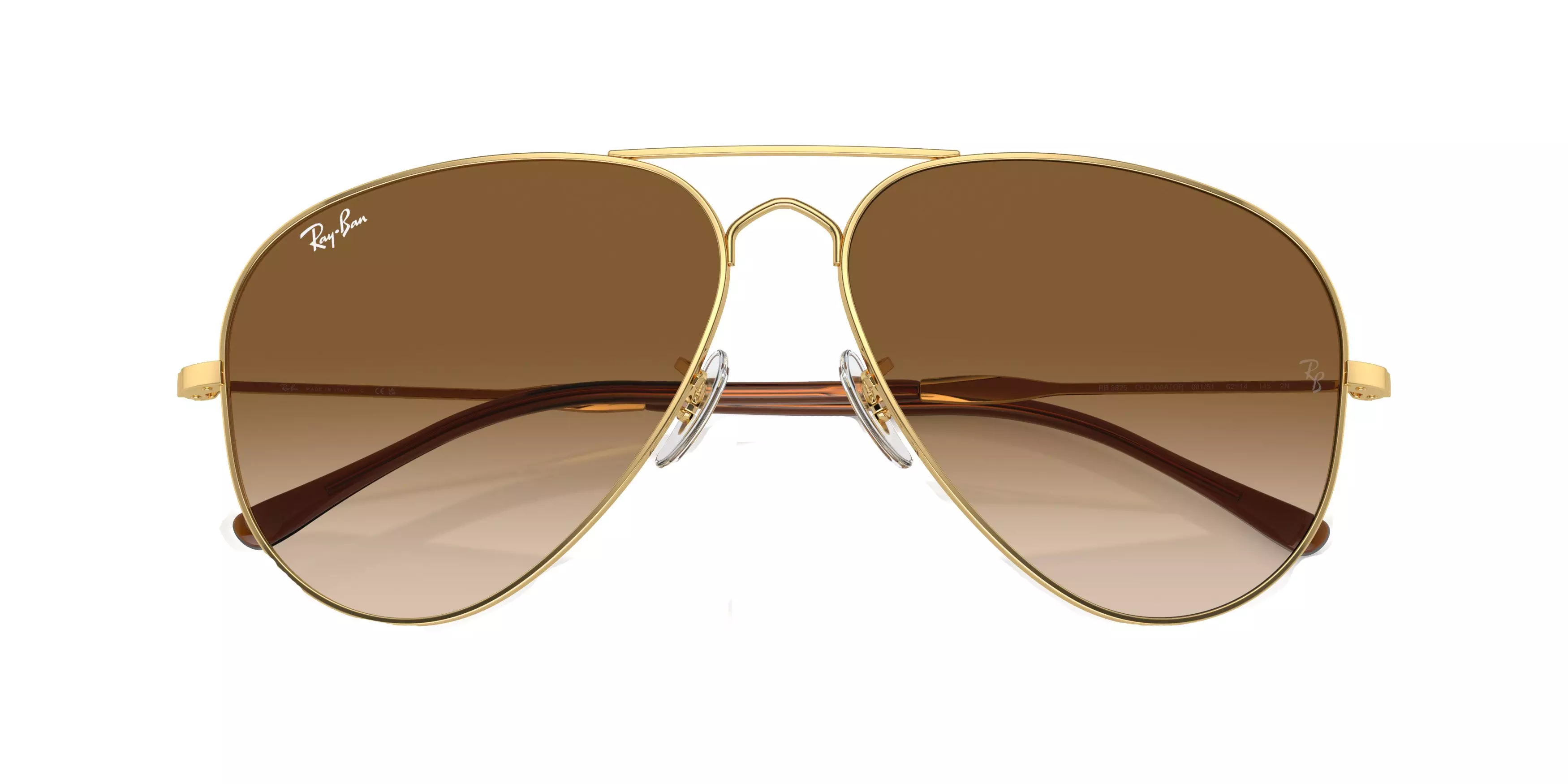 Ray-Ban Old Aviator Polarized Gradient Sunglasses - GOLD/BROWN