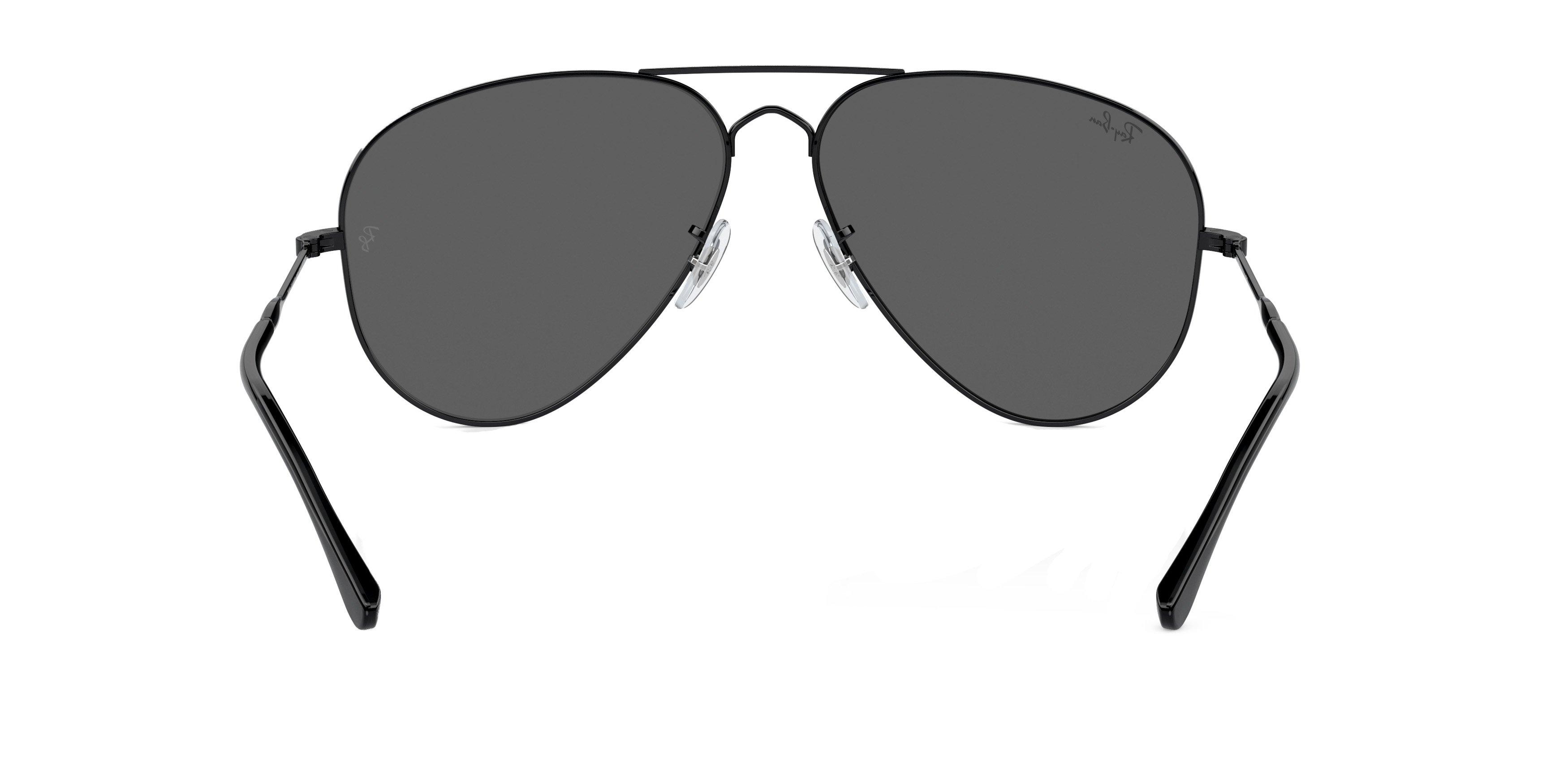 Ray-Ban Old Aviator Polarized Gradient Sunglasses - BLACK/GREY Thumbnail View 2