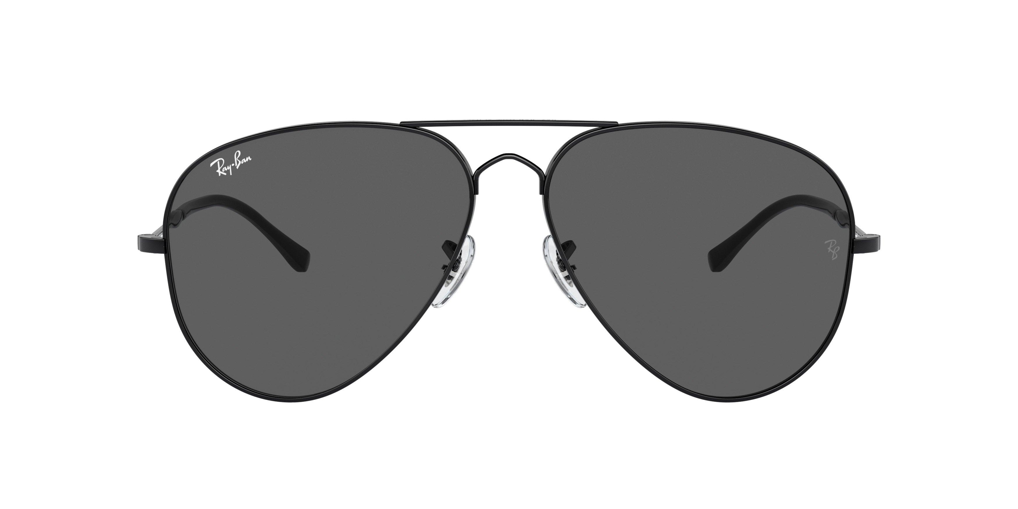 Ray-Ban Old Aviator Polarized Gradient Sunglasses - BLACK/GREY Thumbnail View 3