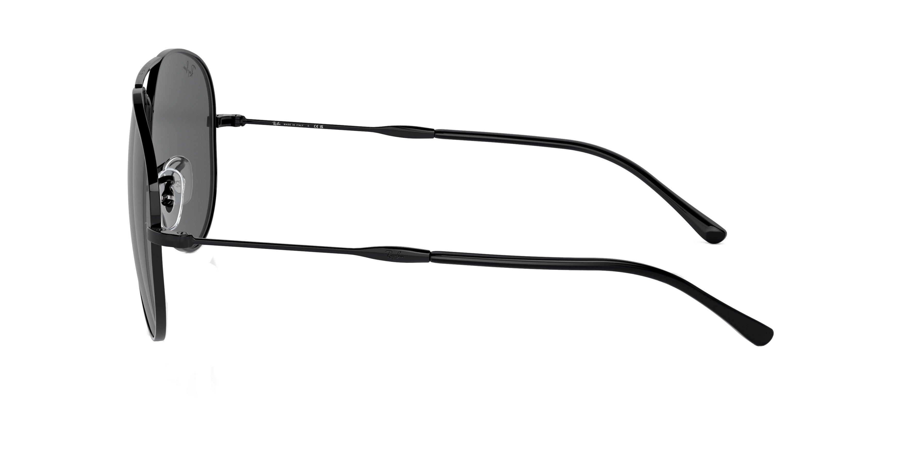 Ray-Ban Old Aviator Polarized Gradient Sunglasses - BLACK/GREY Thumbnail View 5