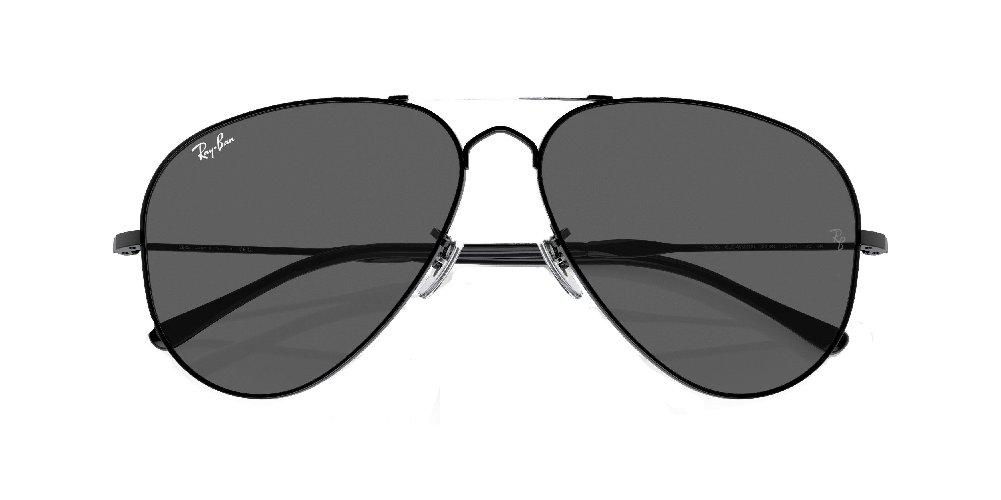 Ray-Ban Old Aviator Polarized Gradient Sunglasses - BLACK/GREY Thumbnail View 6