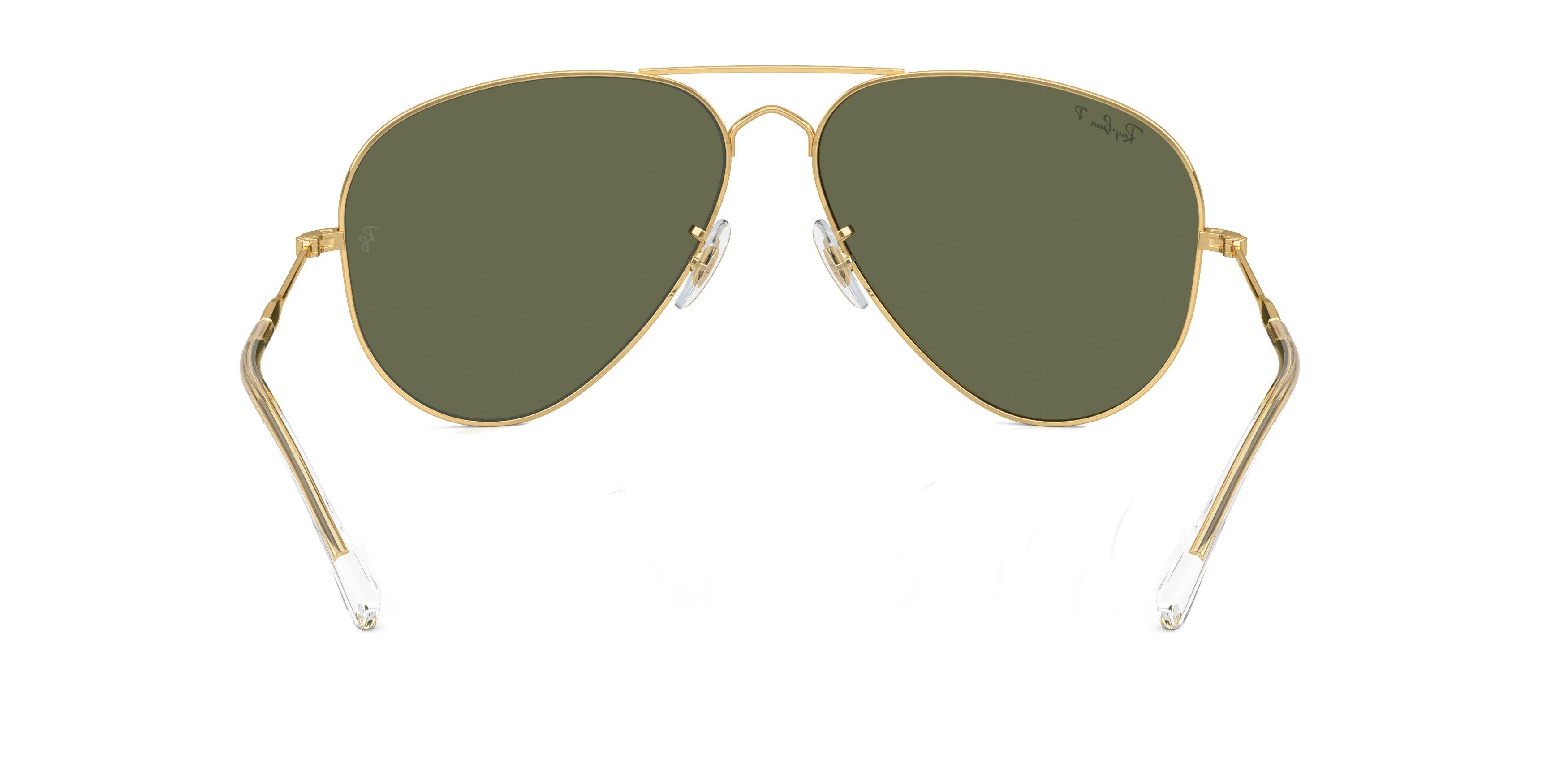 Ray-Ban Old Aviator Polarized Gradient Sunglasses - GOLD/GREEN Thumbnail View 2