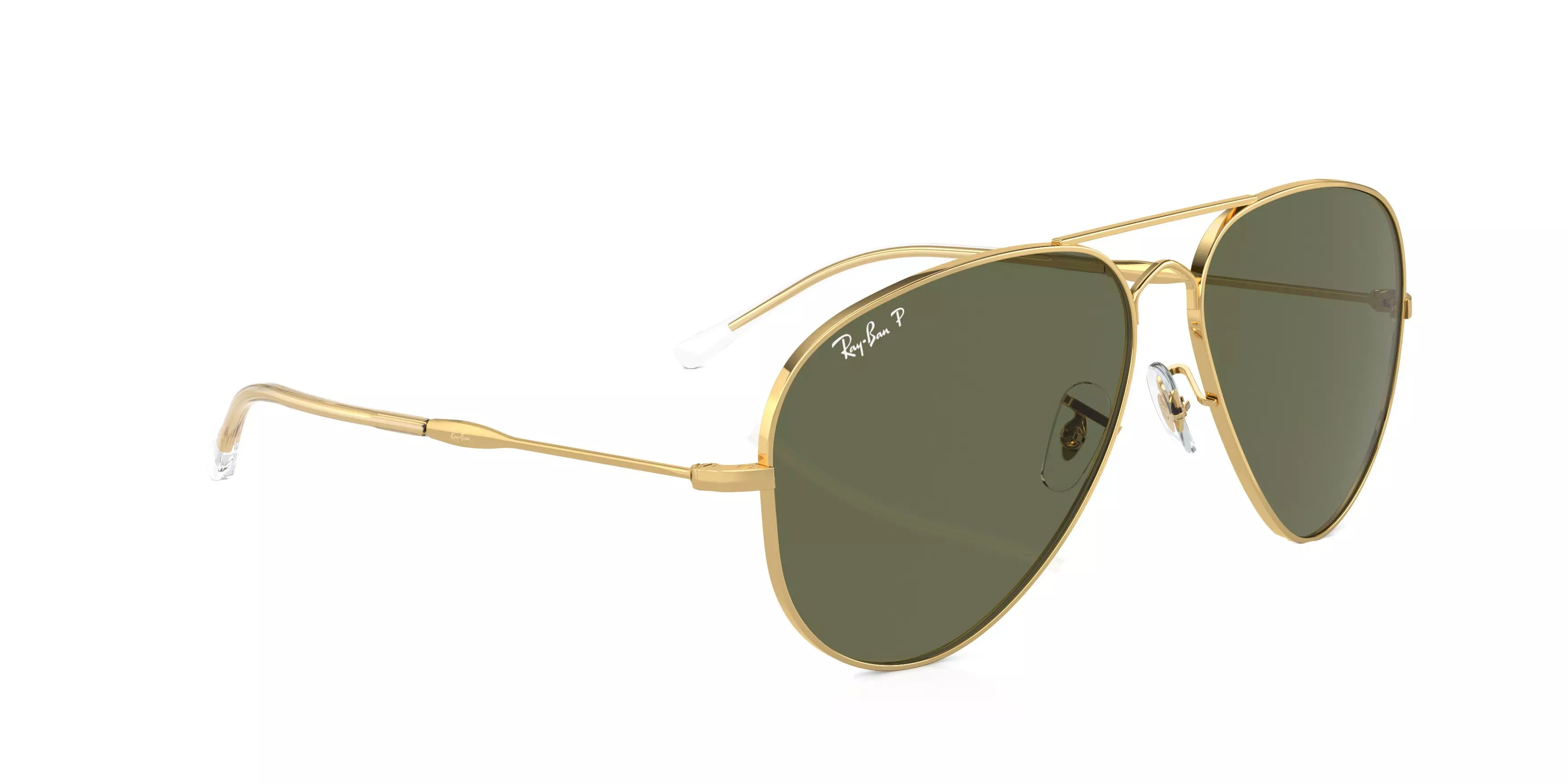 Ray-Ban Old Aviator Polarized Gradient Sunglasses - GOLD/GREEN