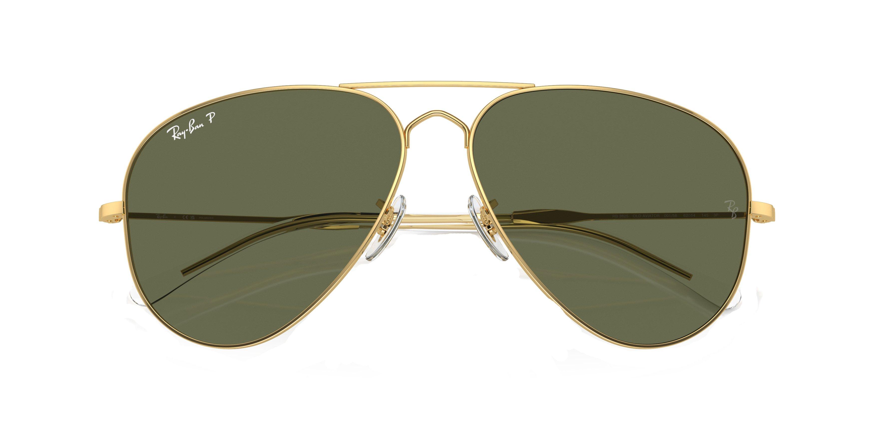Ray-Ban Old Aviator Polarized Gradient Sunglasses - GOLD/GREEN Thumbnail View 6
