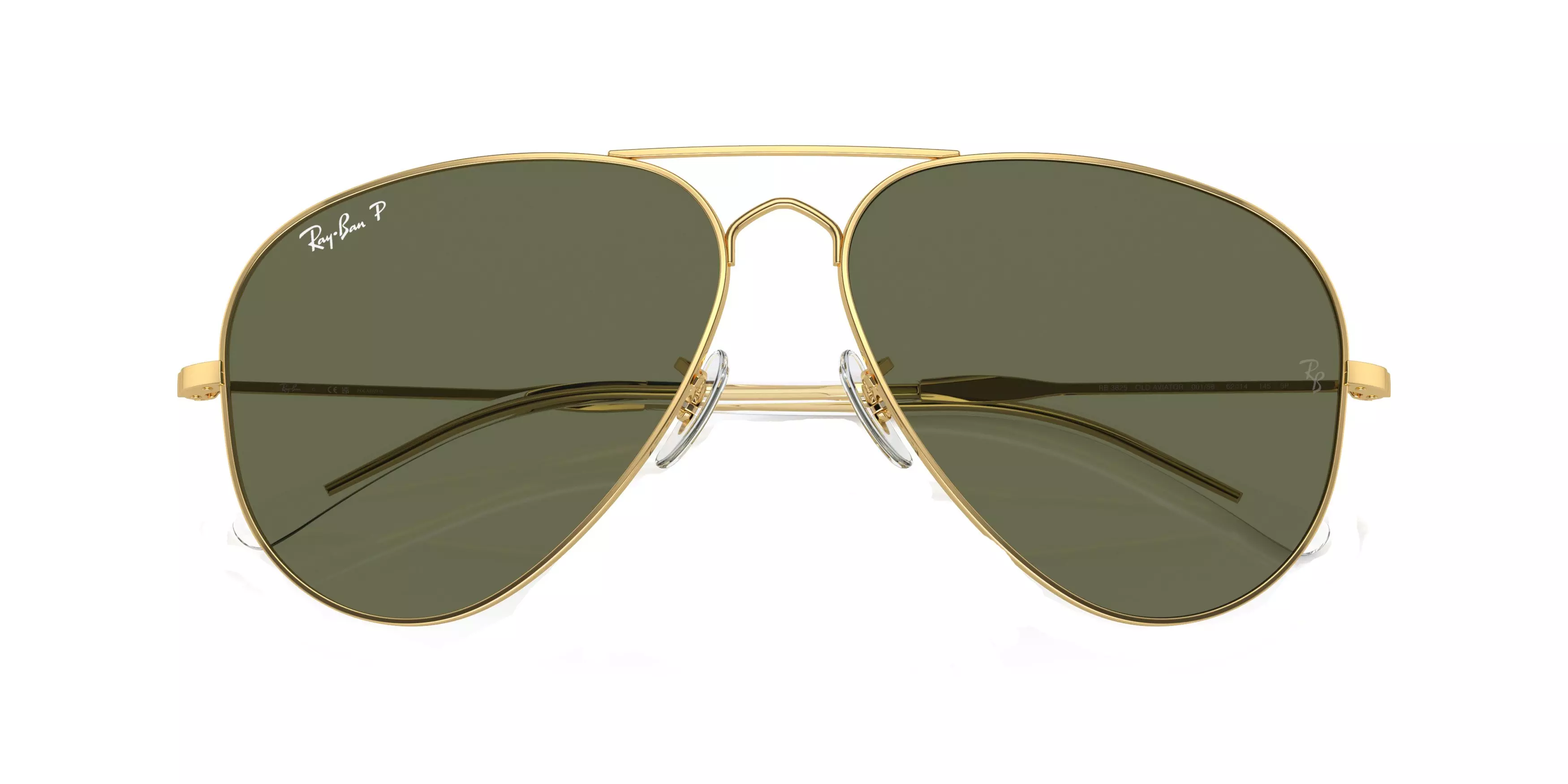 Ray-Ban Old Aviator Polarized Gradient Sunglasses - GOLD/GREEN