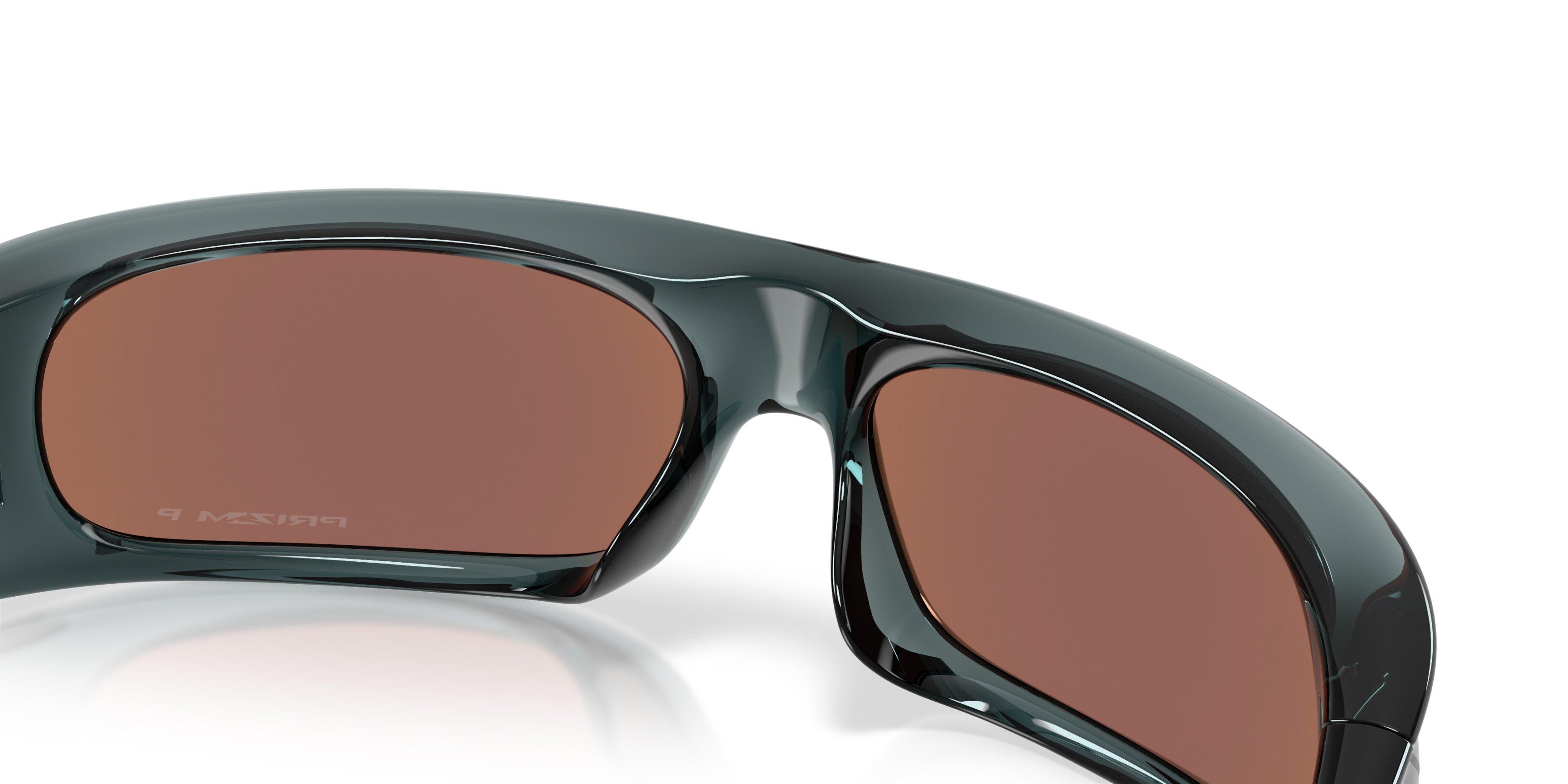 Oakley Highland Prizm Deep Water Polarized Sunglasses &ndash; Crystal Black - BLACK/BLUE Thumbnail View 5