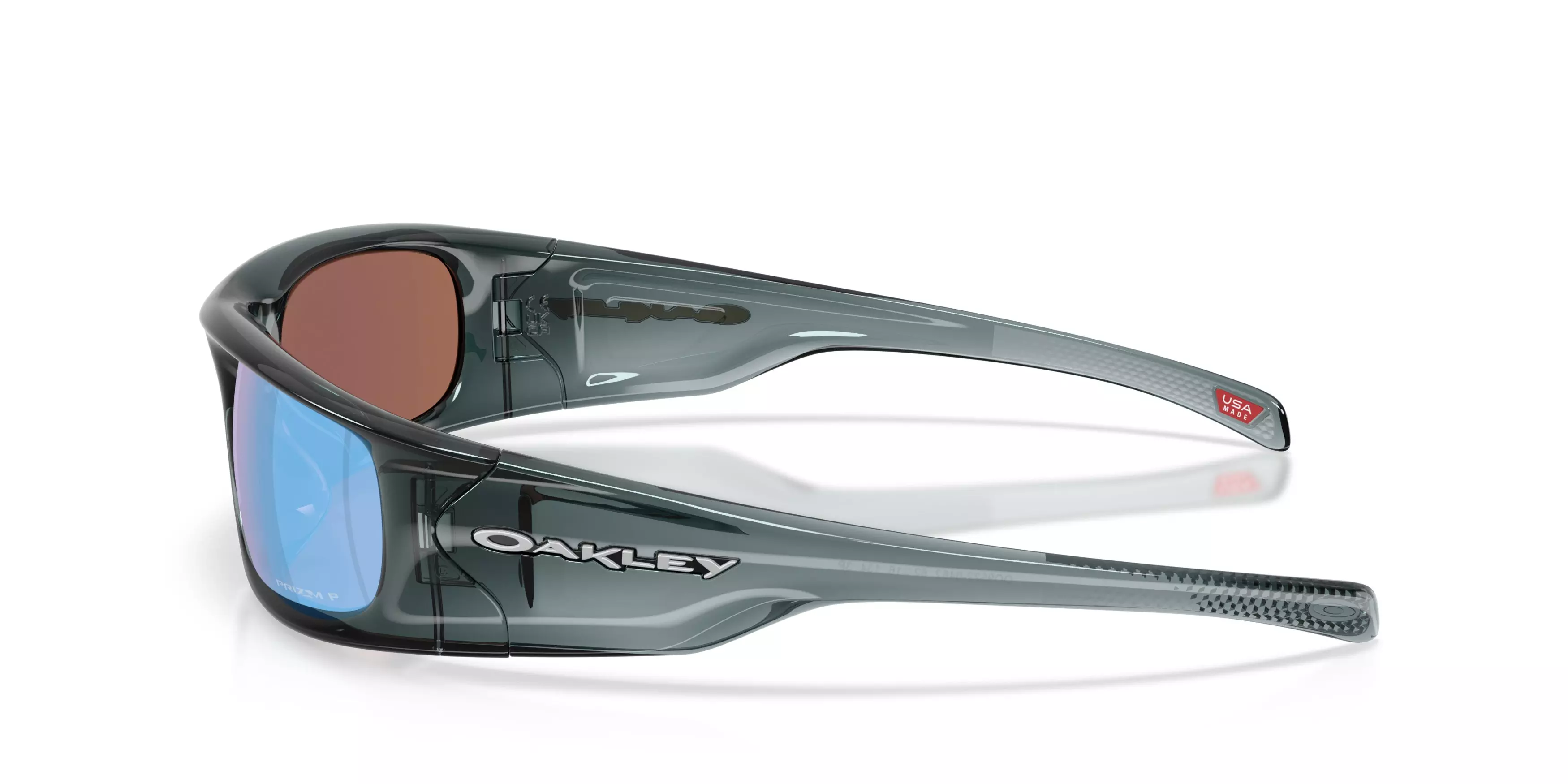 Oakley Highland Prizm Deep Water Polarized Sunglasses – Crystal Black - BLACK/BLUE