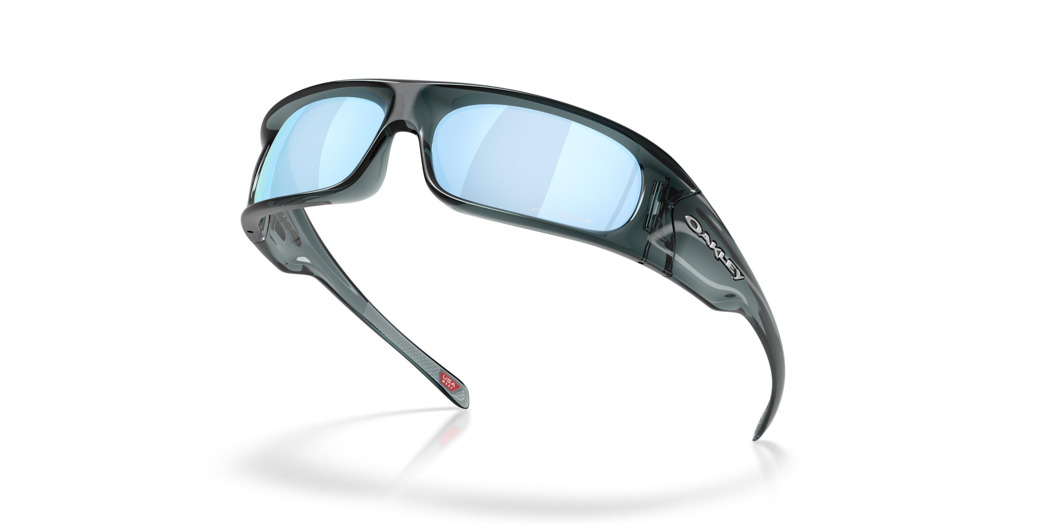 Oakley Highland Prizm Deep Water Polarized Sunglasses &ndash; Crystal Black - BLACK/BLUE Thumbnail View 7