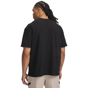 Under Armour Men's Heavyweight Metal Logo Short-Sleeve Shirt - Black/Silver - BLACK/SILVER