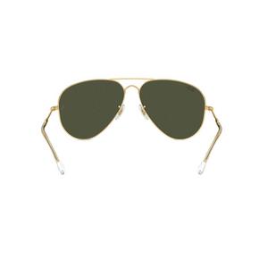 Ray-Ban Old Aviator Green Polarized Gold Metal Sunglasses