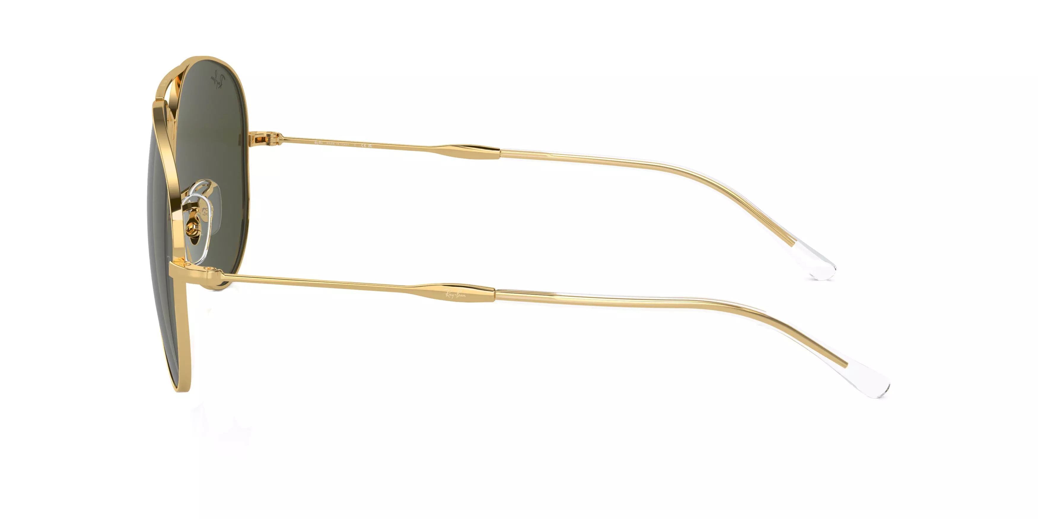 Ray-Ban Old Aviator Green Polarized Gold Metal Sunglasses - GOLD/GREEN