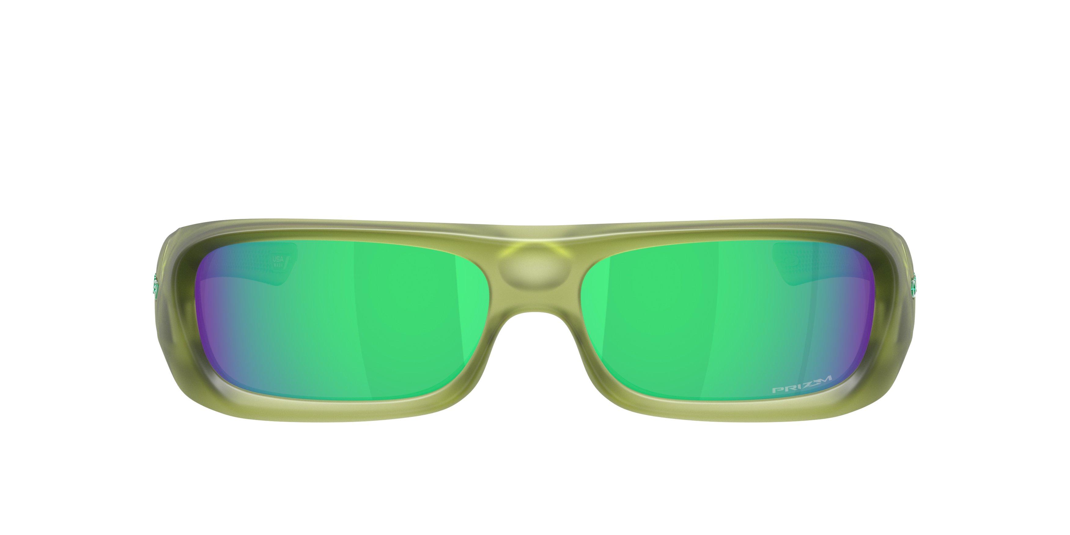 Oakley Permian Prizm Jade Sunglasses &ndash; Matte Trans Fern - GREEN Thumbnail View 2