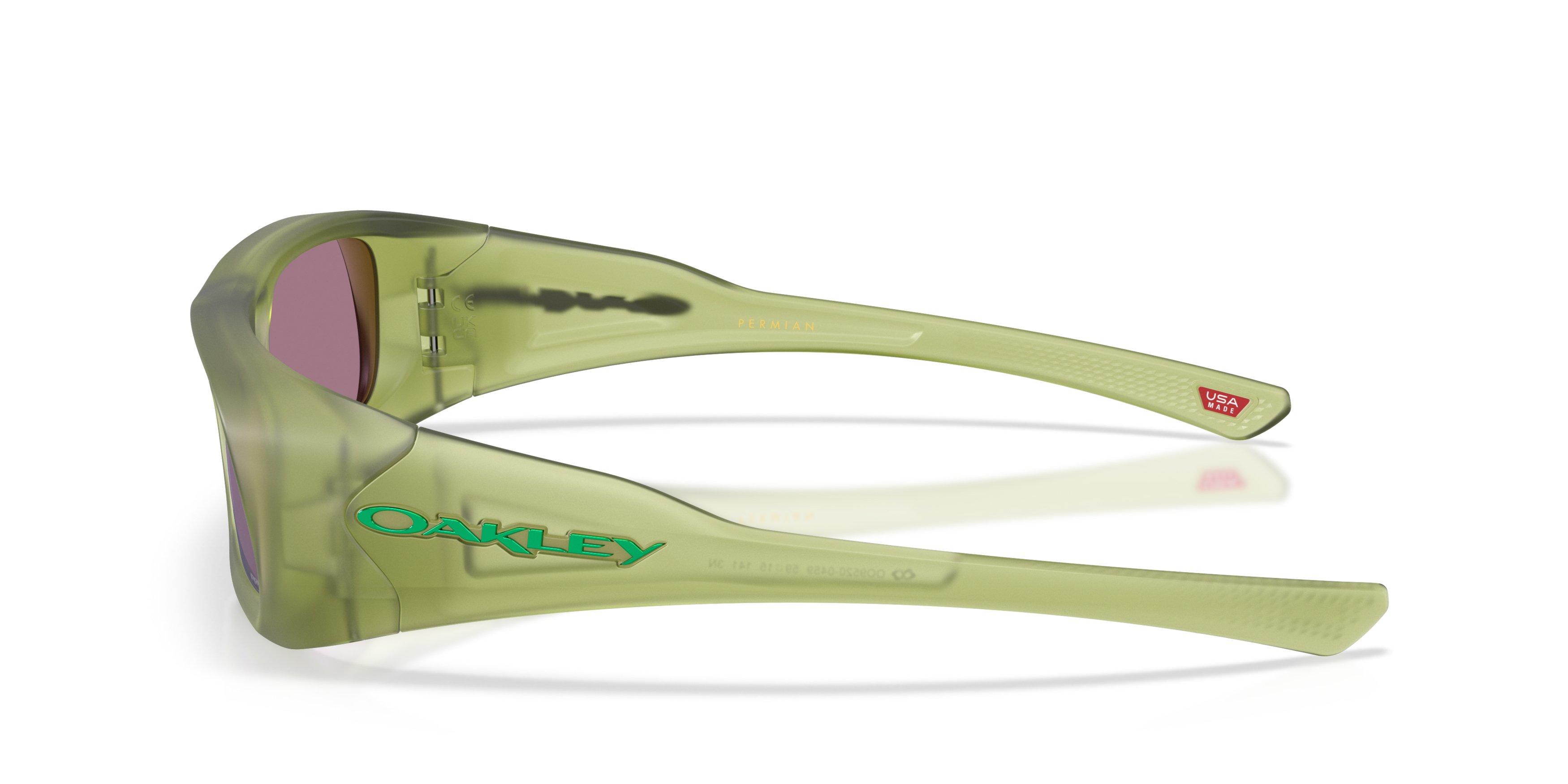 Oakley Permian Prizm Jade Sunglasses &ndash; Matte Trans Fern - GREEN Thumbnail View 6
