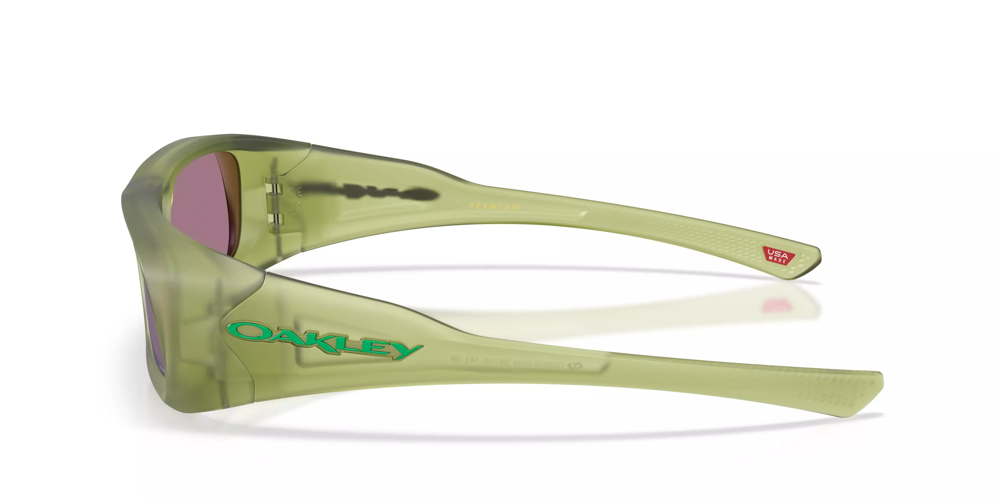 Oakley Permian Prizm Jade Sunglasses – Matte Trans Fern - GREEN