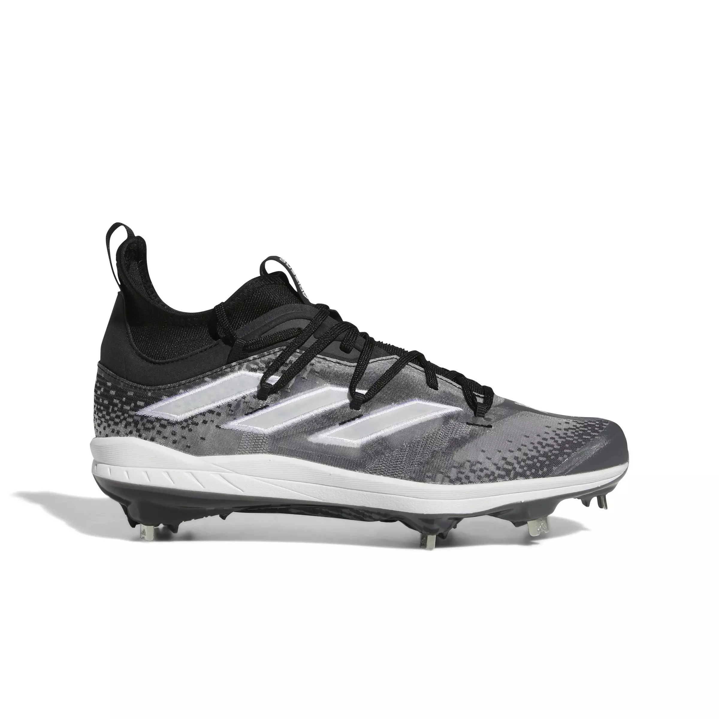 adidas Adizero Afterburner NWV "Black/White/Grey" Men's Baseball Cleat - BLACK/WHITE/GREY