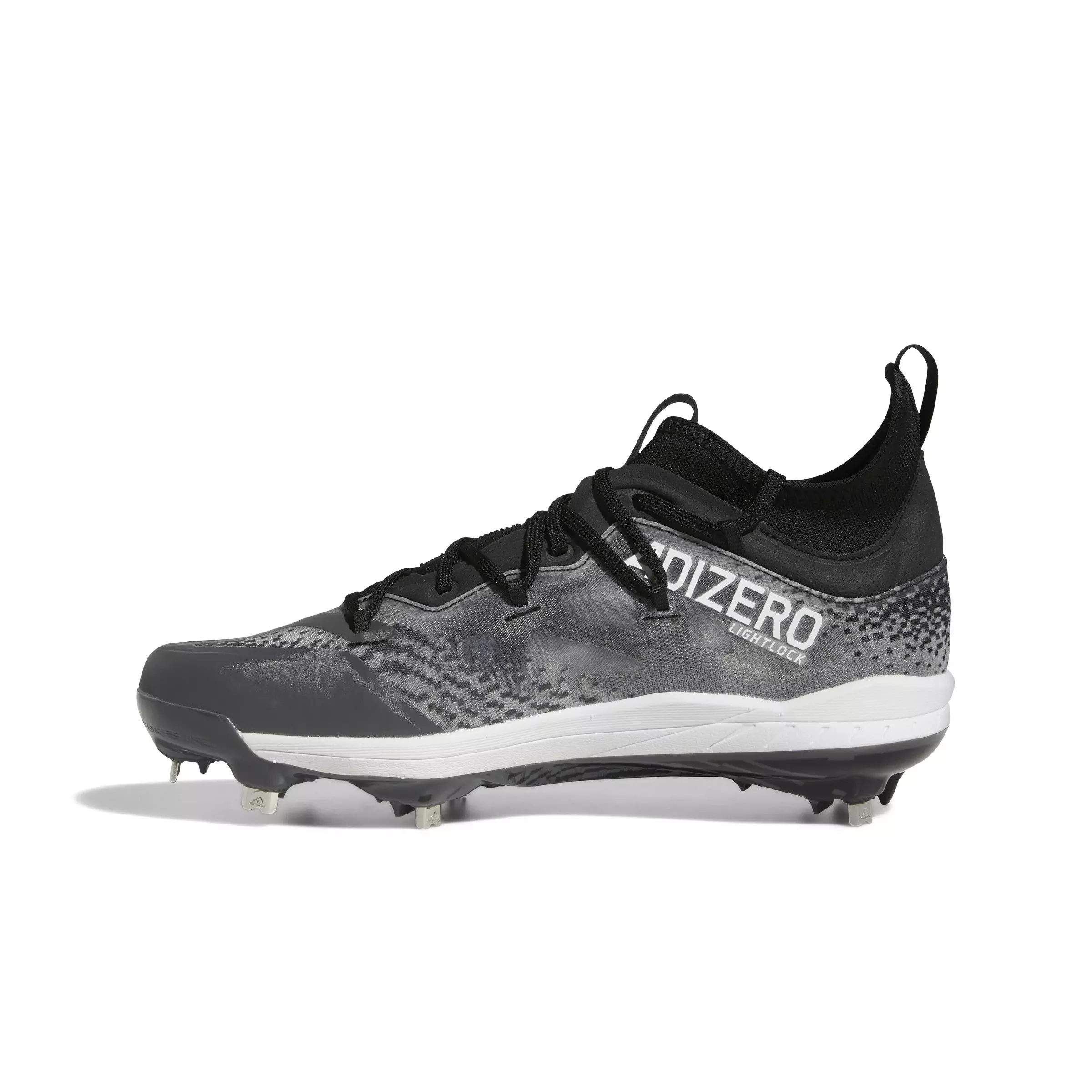 adidas Adizero Afterburner NWV "Black/White/Grey" Men's Baseball Cleat - BLACK/WHITE/GREY