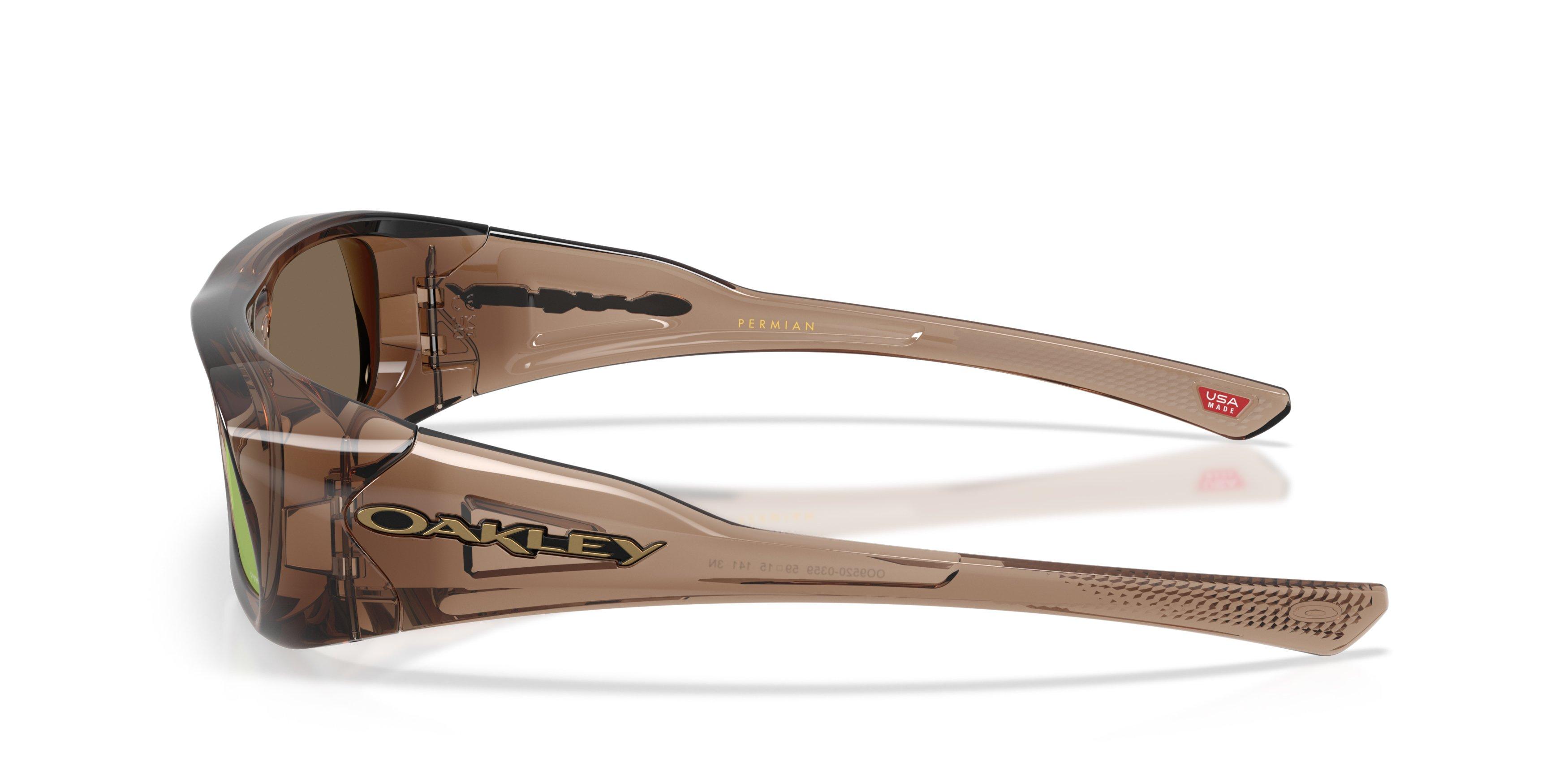 Oakley Permian Prizm Rose Gold Sunglasses &ndash; Brown Smoke - GREY/PINK Thumbnail View 6