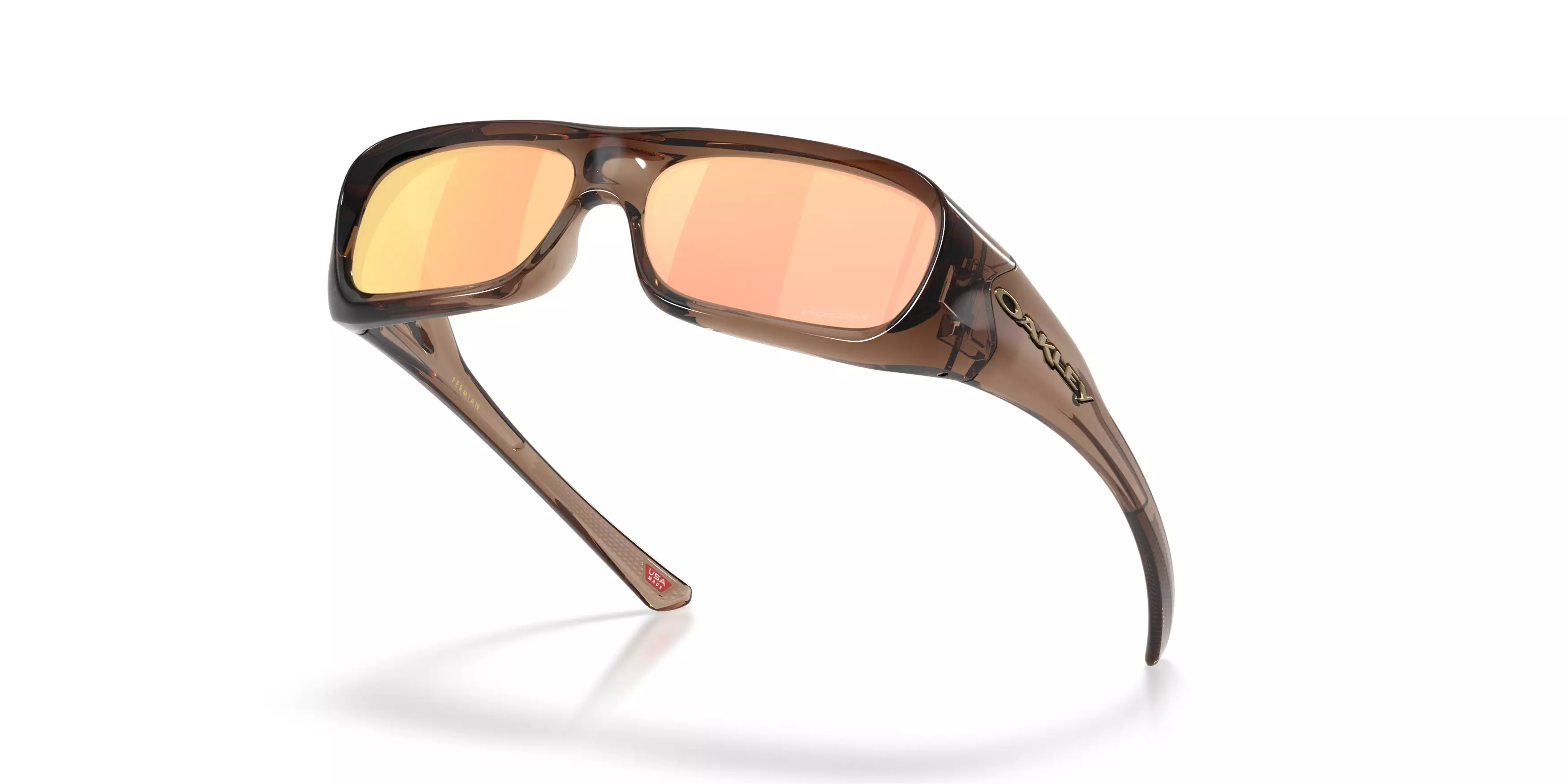 Oakley Permian Prizm Rose Gold Sunglasses – Brown Smoke - GREY/PINK