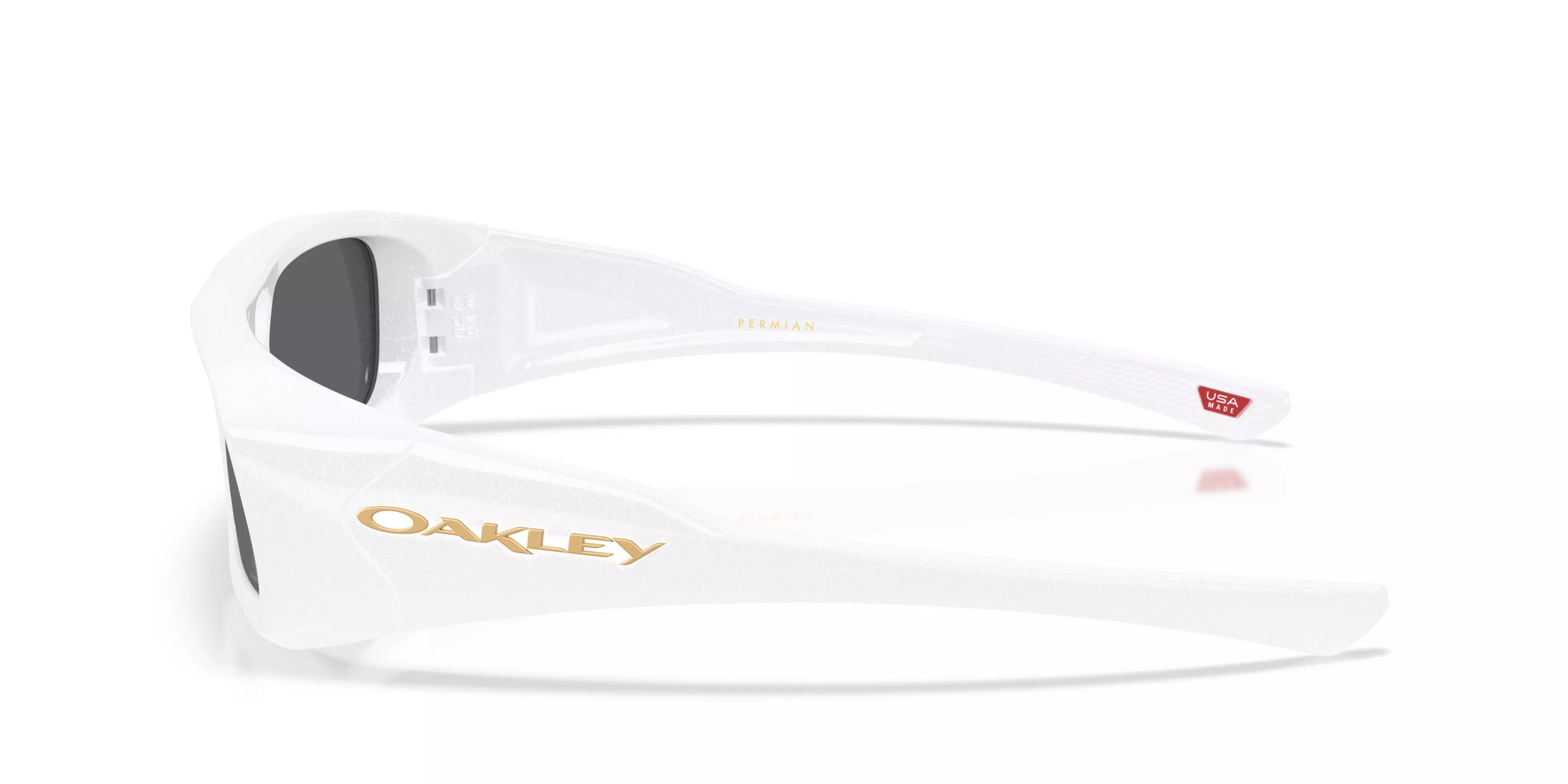 Oakley Permian Prizm Black Sunglasses – Pearlized White - WHITE/BLACK