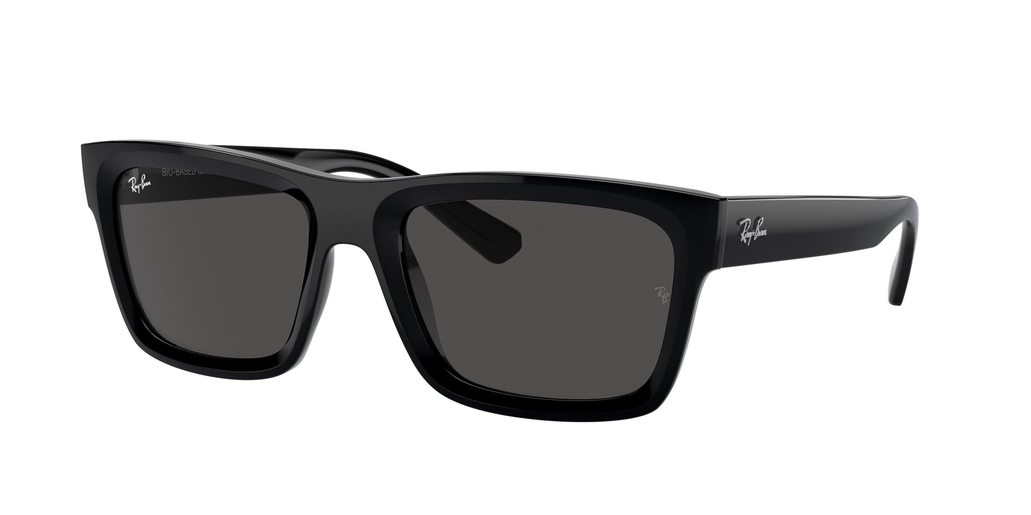 Ray-Ban Warren Bio-Based Sunglasses - BLACK/GREY Thumbnail View 1