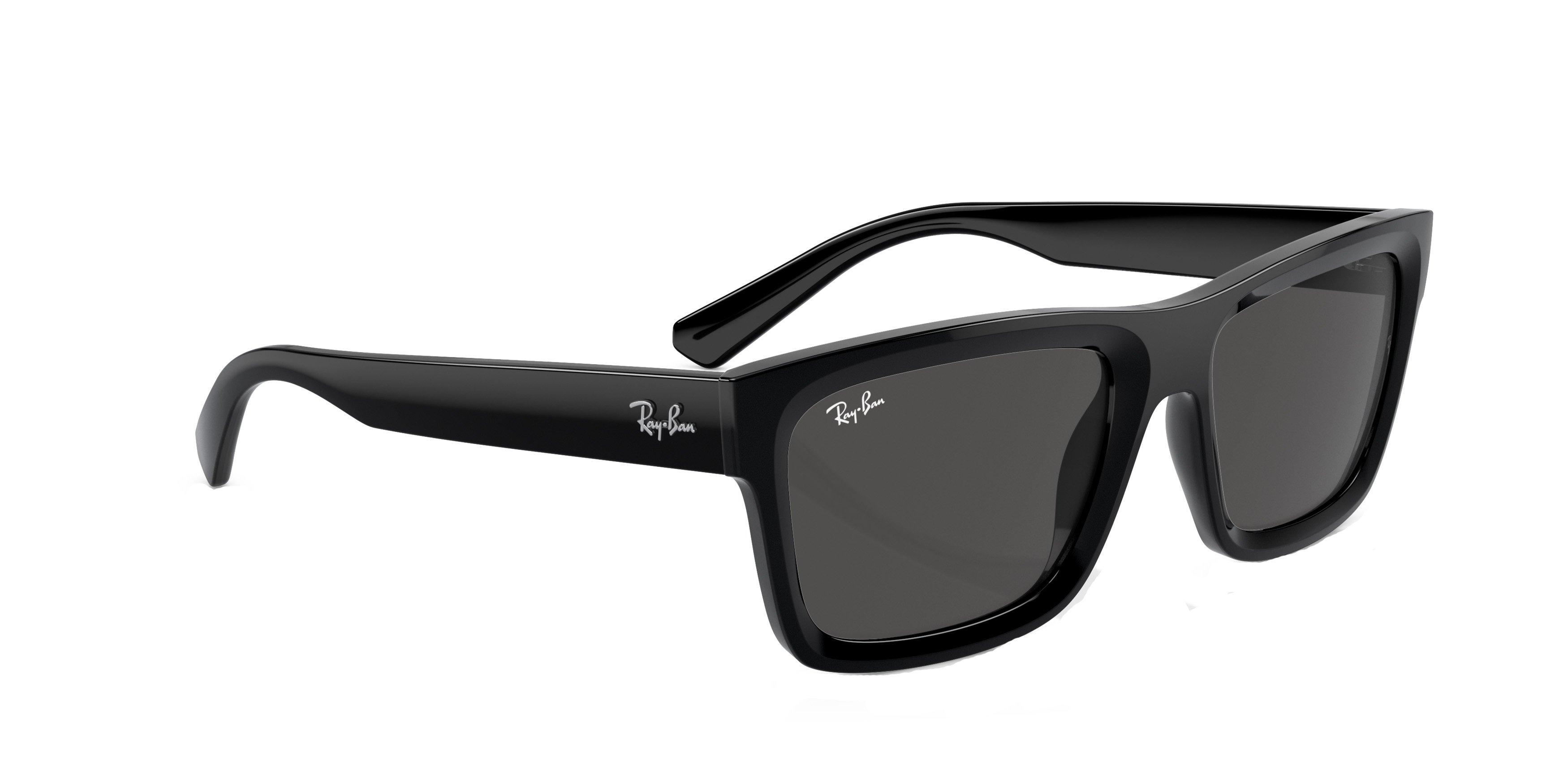 Ray-Ban Warren Bio-Based Sunglasses - BLACK/GREY Thumbnail View 4