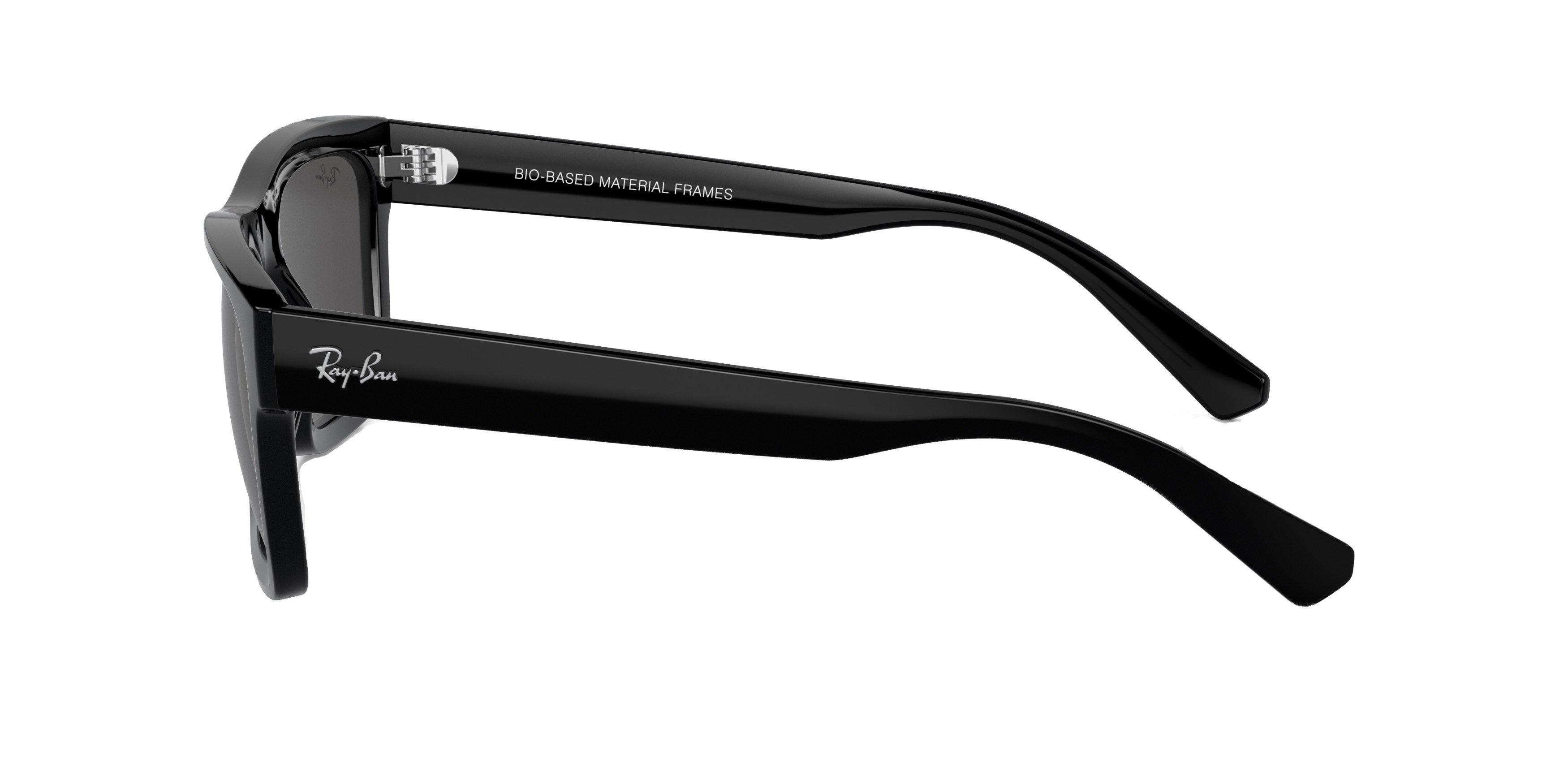 Ray-Ban Warren Bio-Based Sunglasses - BLACK/GREY Thumbnail View 5