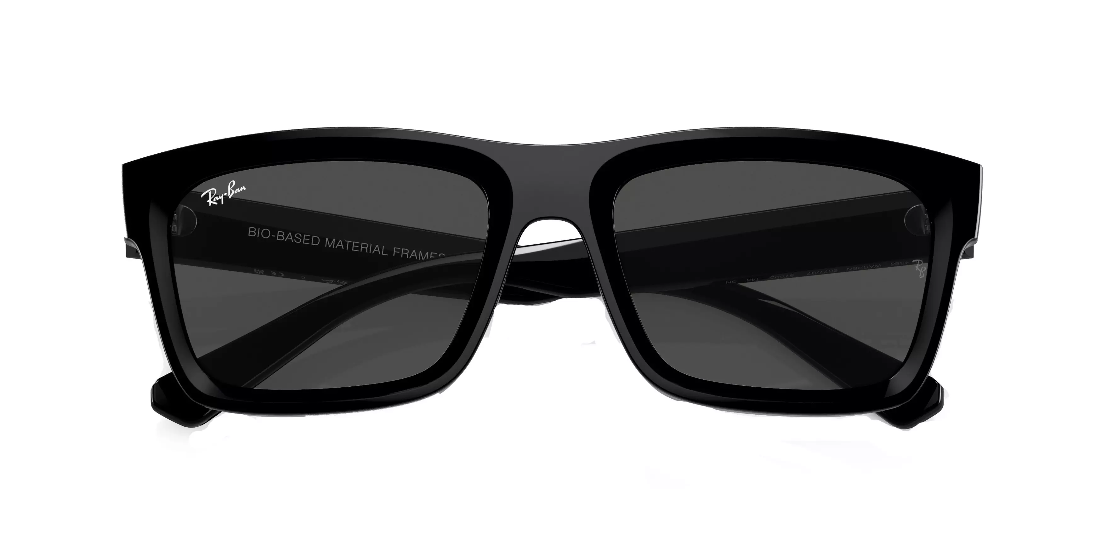 Ray-Ban Warren Bio-Based Sunglasses - BLACK/GREY