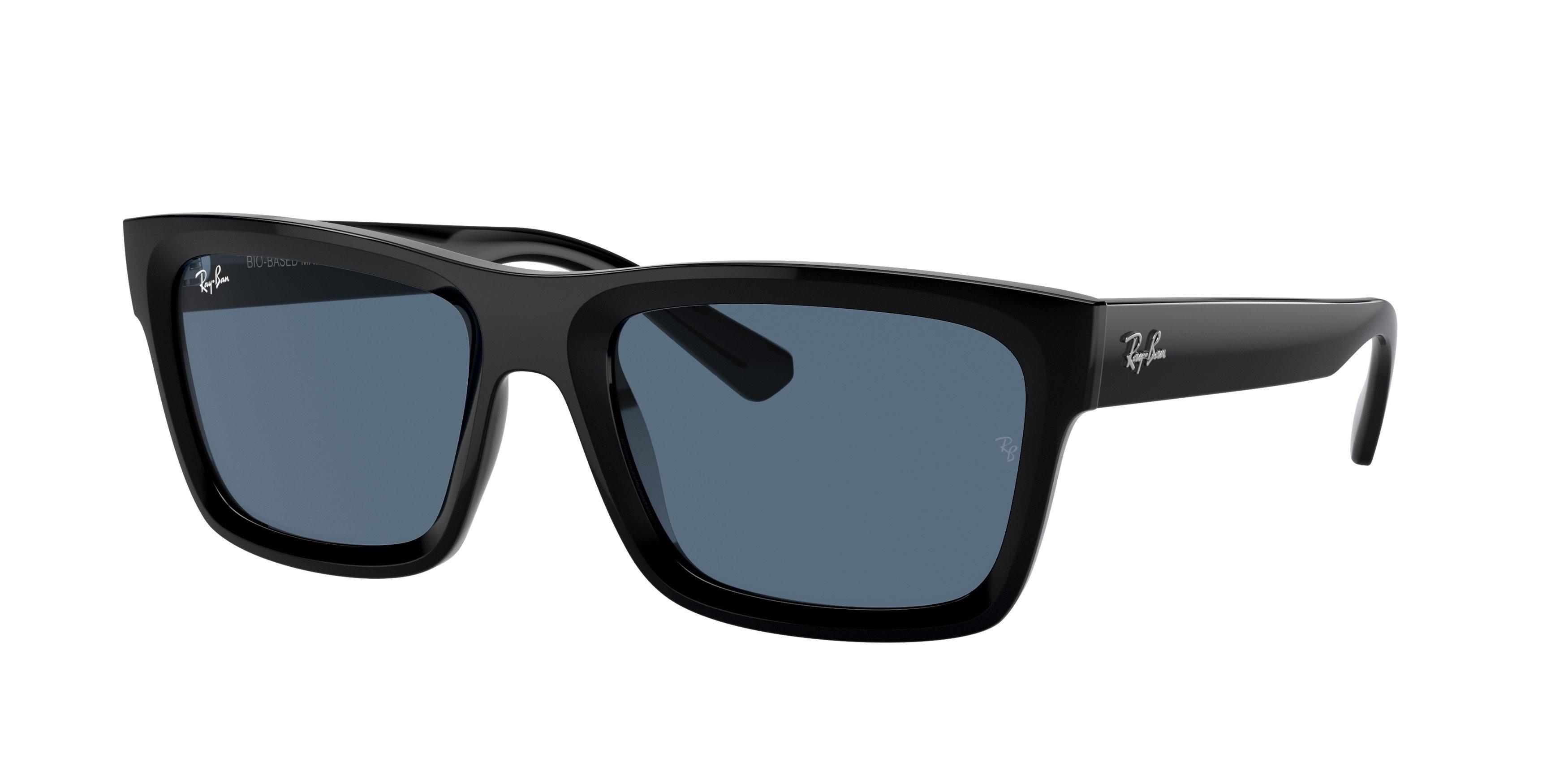 Ray-Ban Warren Bio-Based Sunglasses - BLACK/BLUE Thumbnail View 1