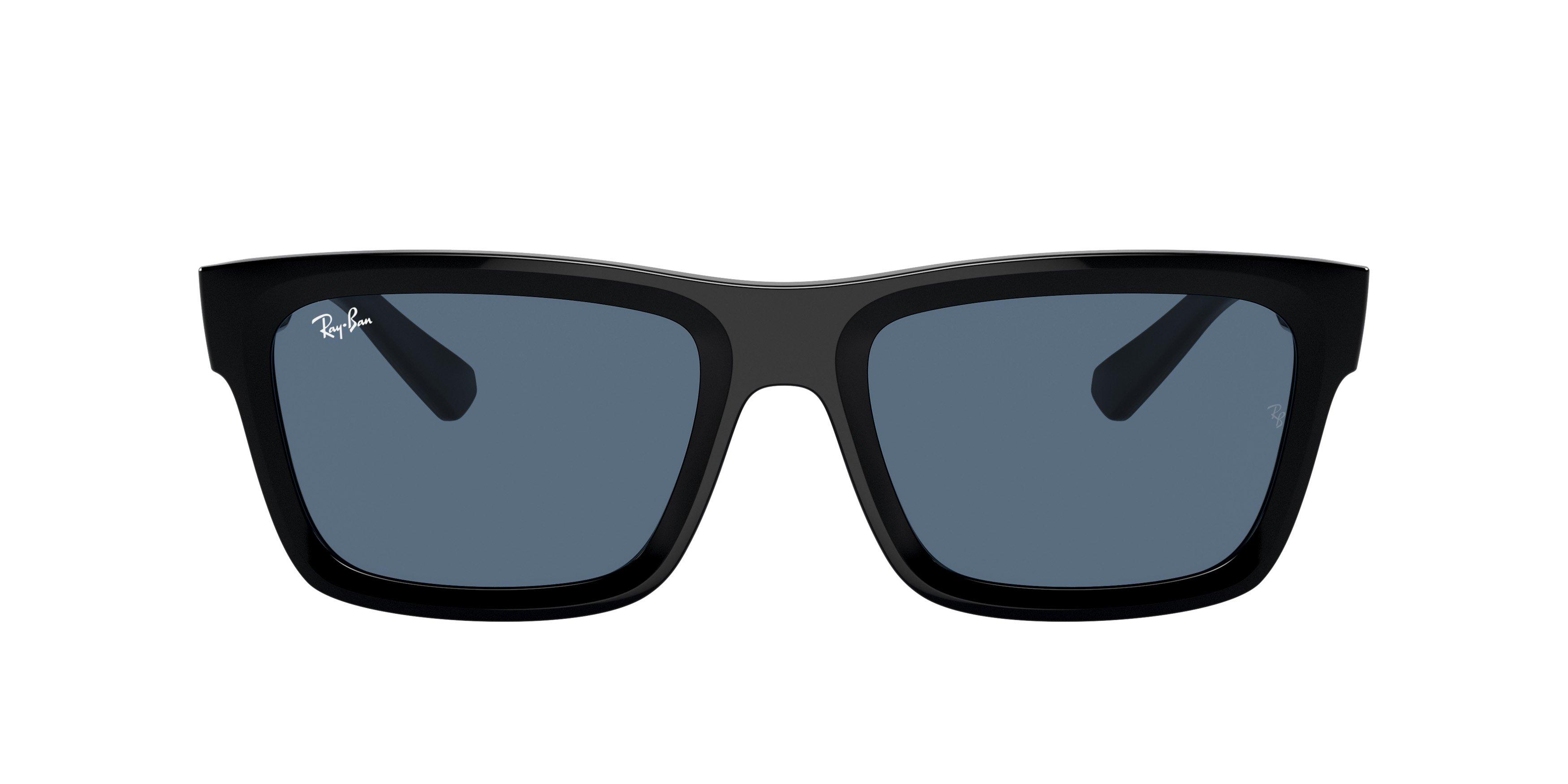 Ray-Ban Warren Bio-Based Sunglasses - BLACK/BLUE Thumbnail View 3
