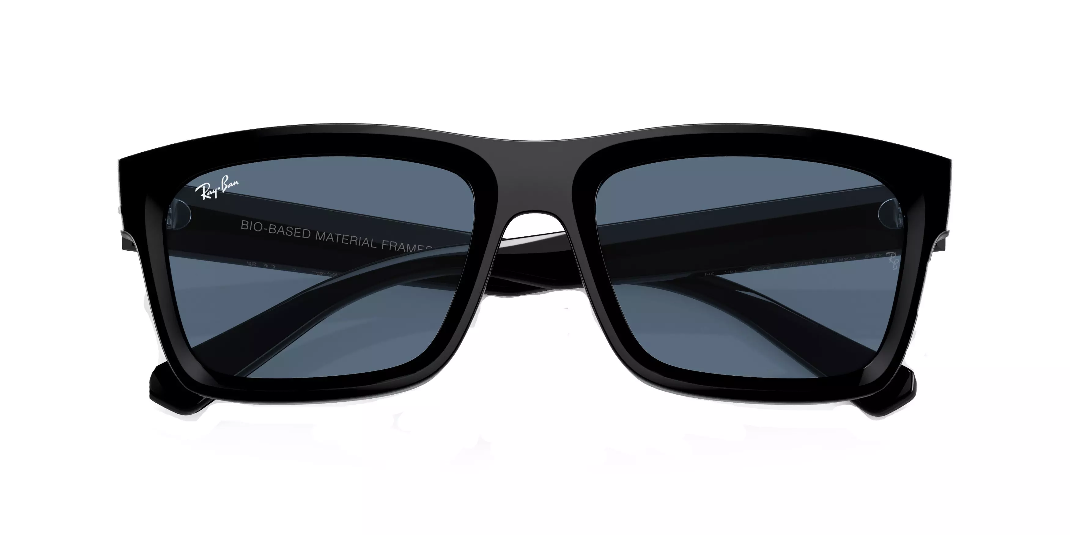 Ray-Ban Warren Bio-Based Sunglasses - BLACK/BLUE