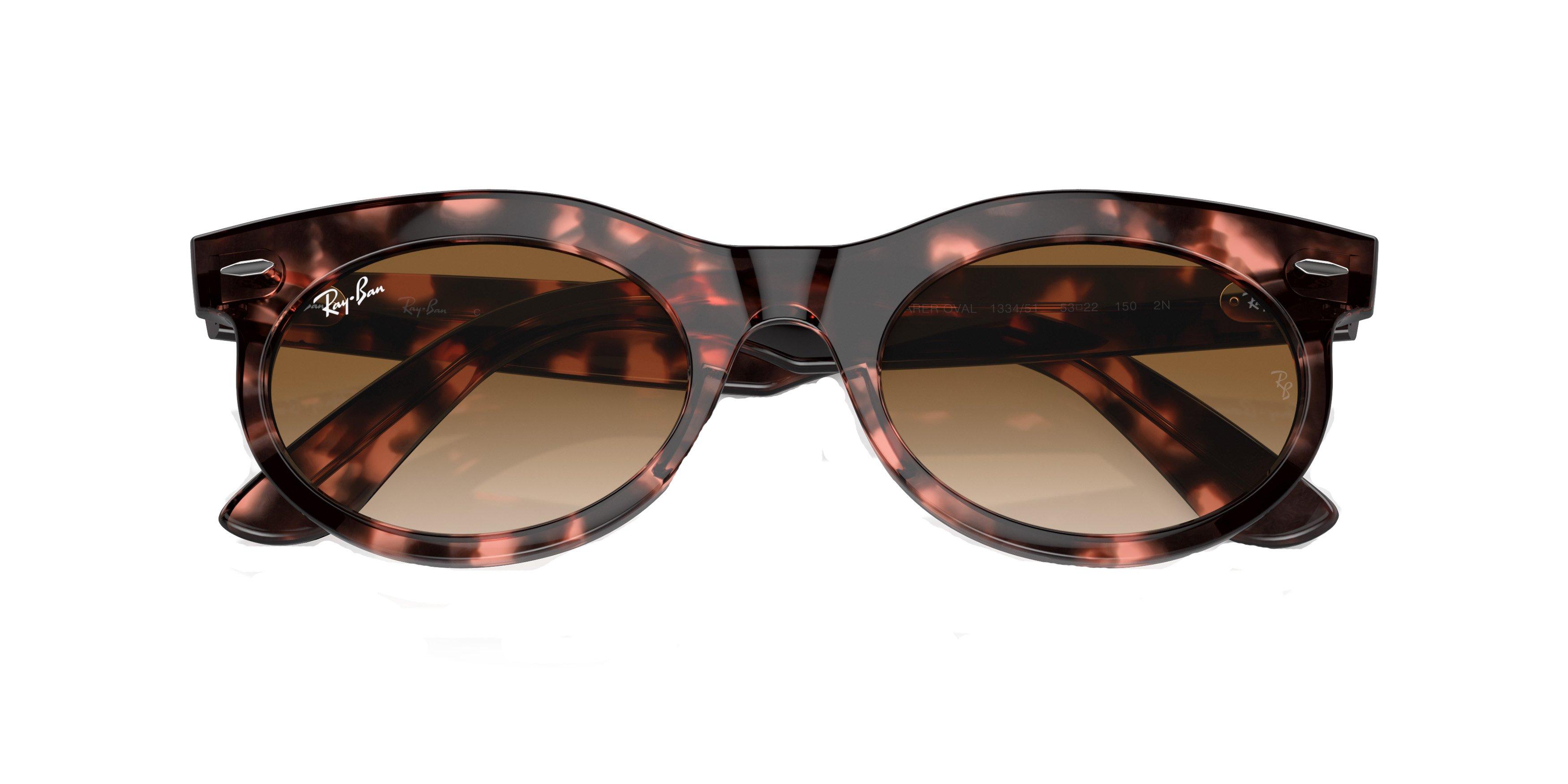 Ray-Ban Wayfarer Oval Sunglasses - DK BROWN Thumbnail View 6