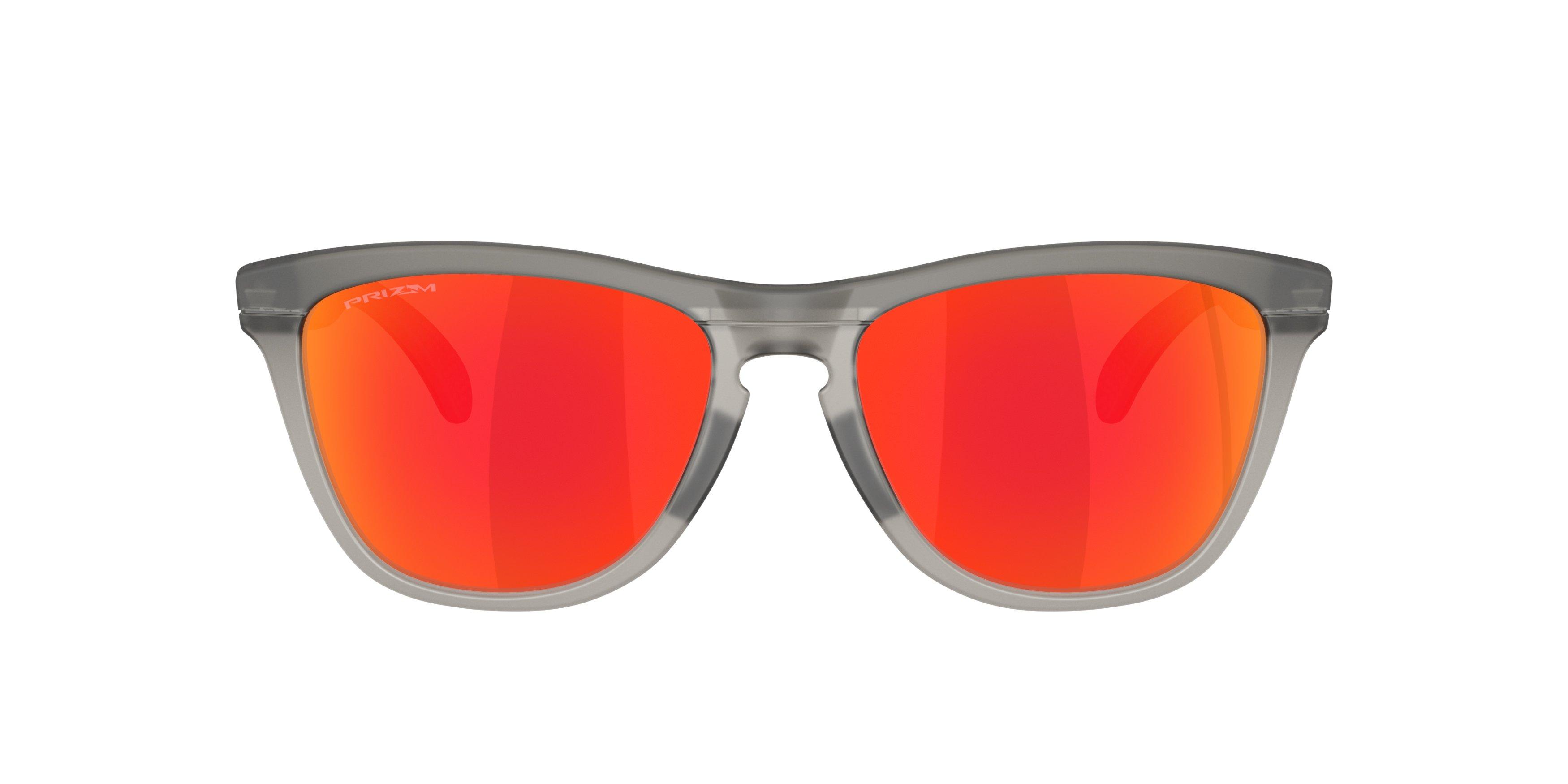 Oakley Frogskins Range XL Prim Ruby Sunglasses &ndash; Matte Grey Smoke/Grey Ink - GREY/RED Thumbnail View 2