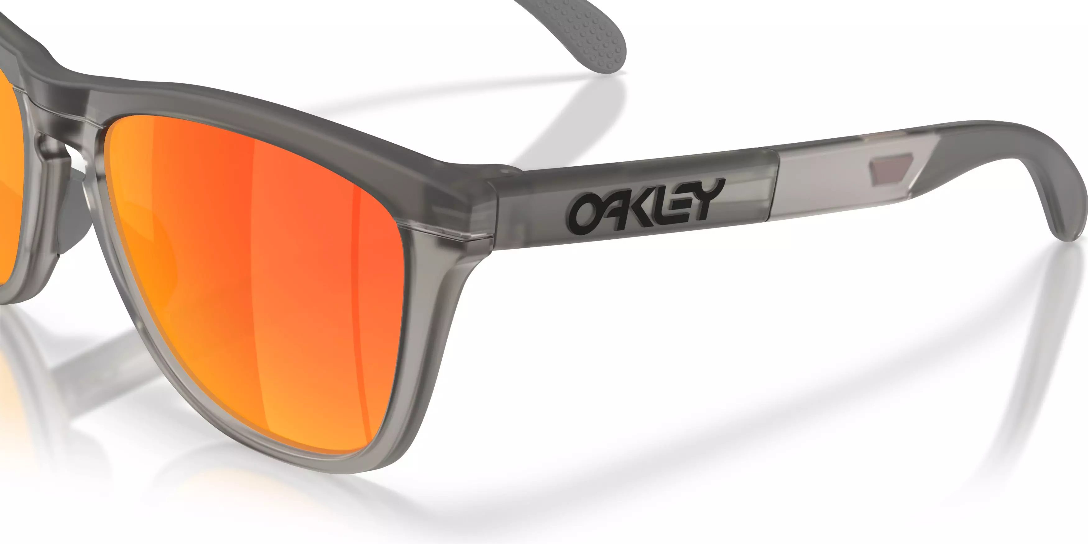 Oakley Frogskins Range XL Prim Ruby Sunglasses – Matte Grey Smoke/Grey Ink - GREY/RED