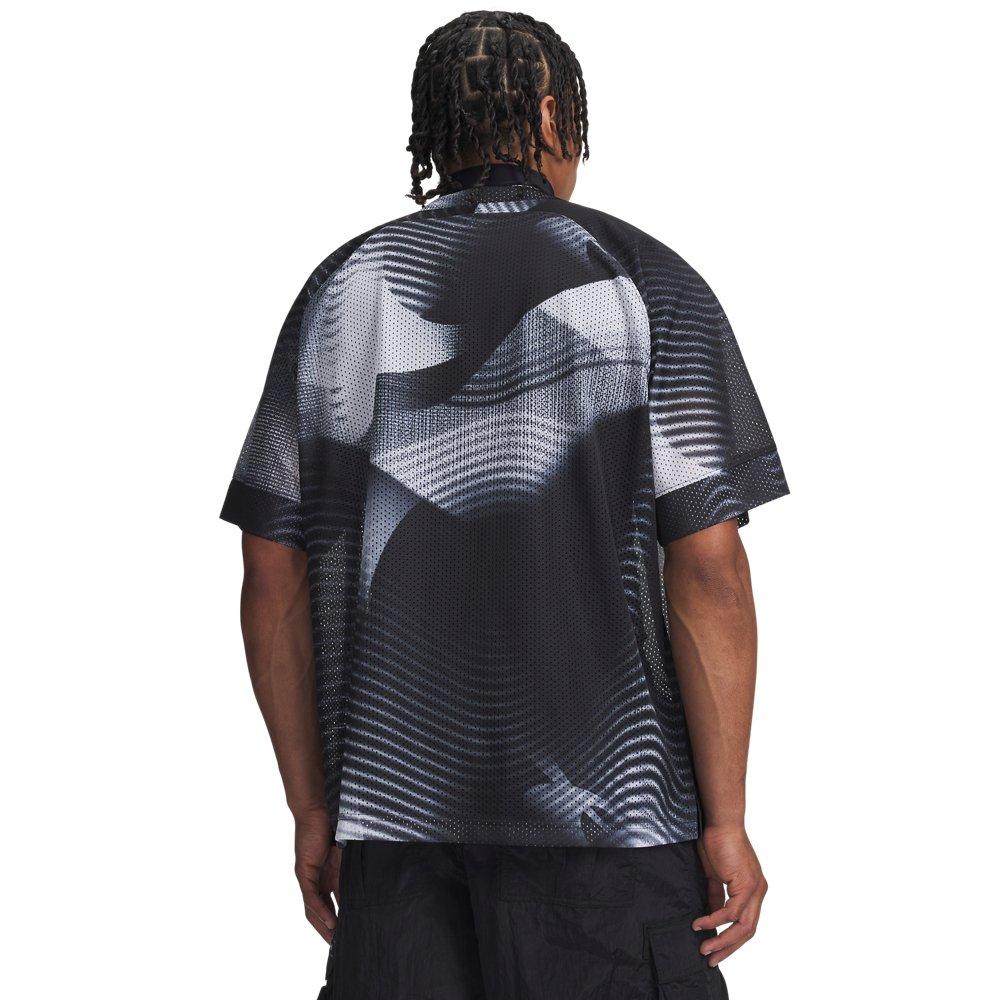 Under Armour Men's Icon Mesh Short-Sleeve Jersey - Black/White - BLACK/WHITE