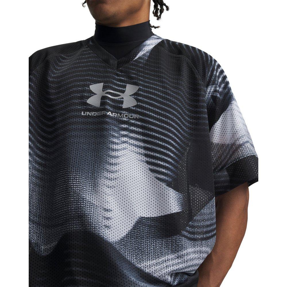 Under Armour Men's Icon Mesh Short-Sleeve Jersey - Black/White - BLACK/WHITE