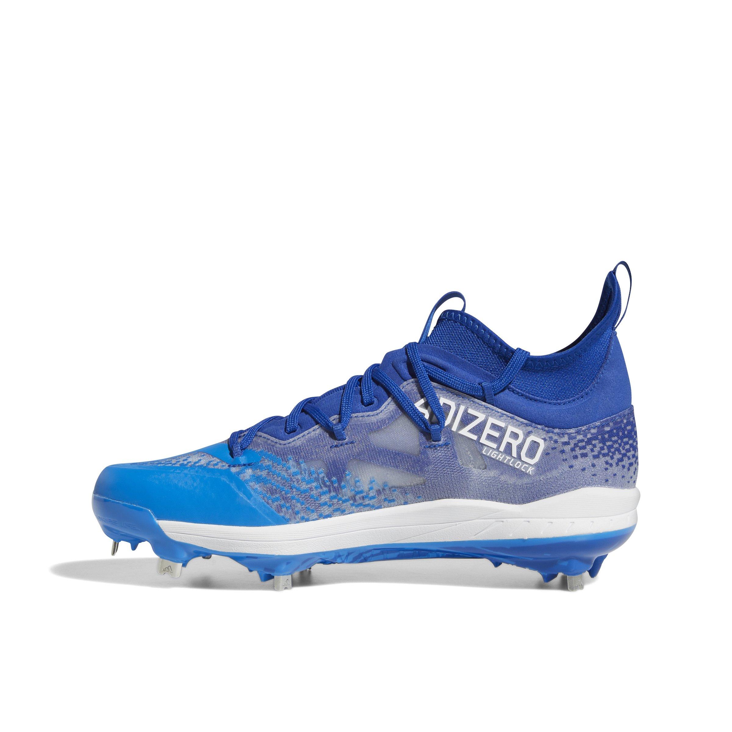 Adidas Men's Adizero Afterburner 9 Nwv Metal Baseball Cleats, Size 8, Royal/White