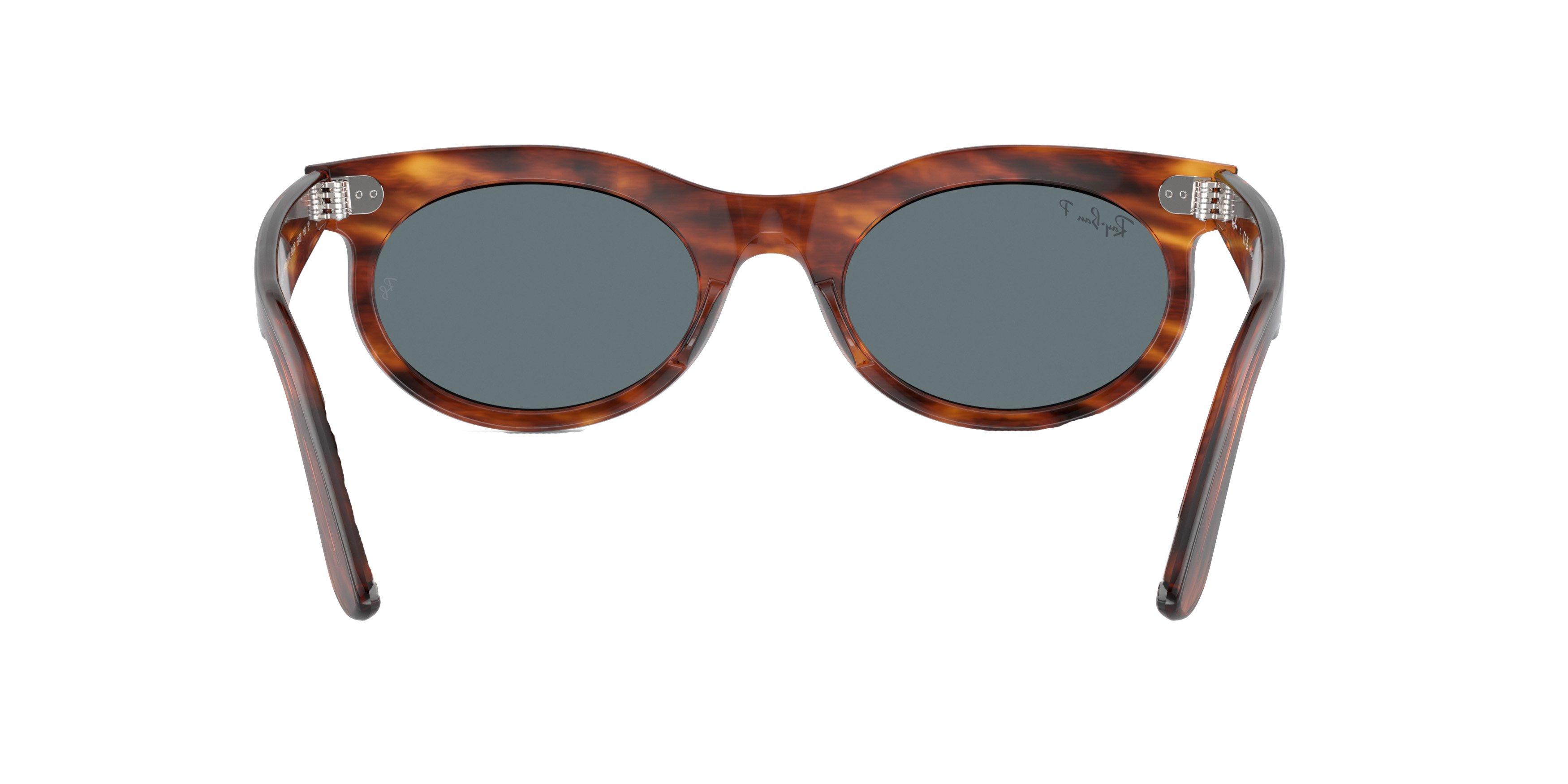 Ray-Ban Wayfarer Oval Striped Havana Sunglasses - BROWN Thumbnail View 2
