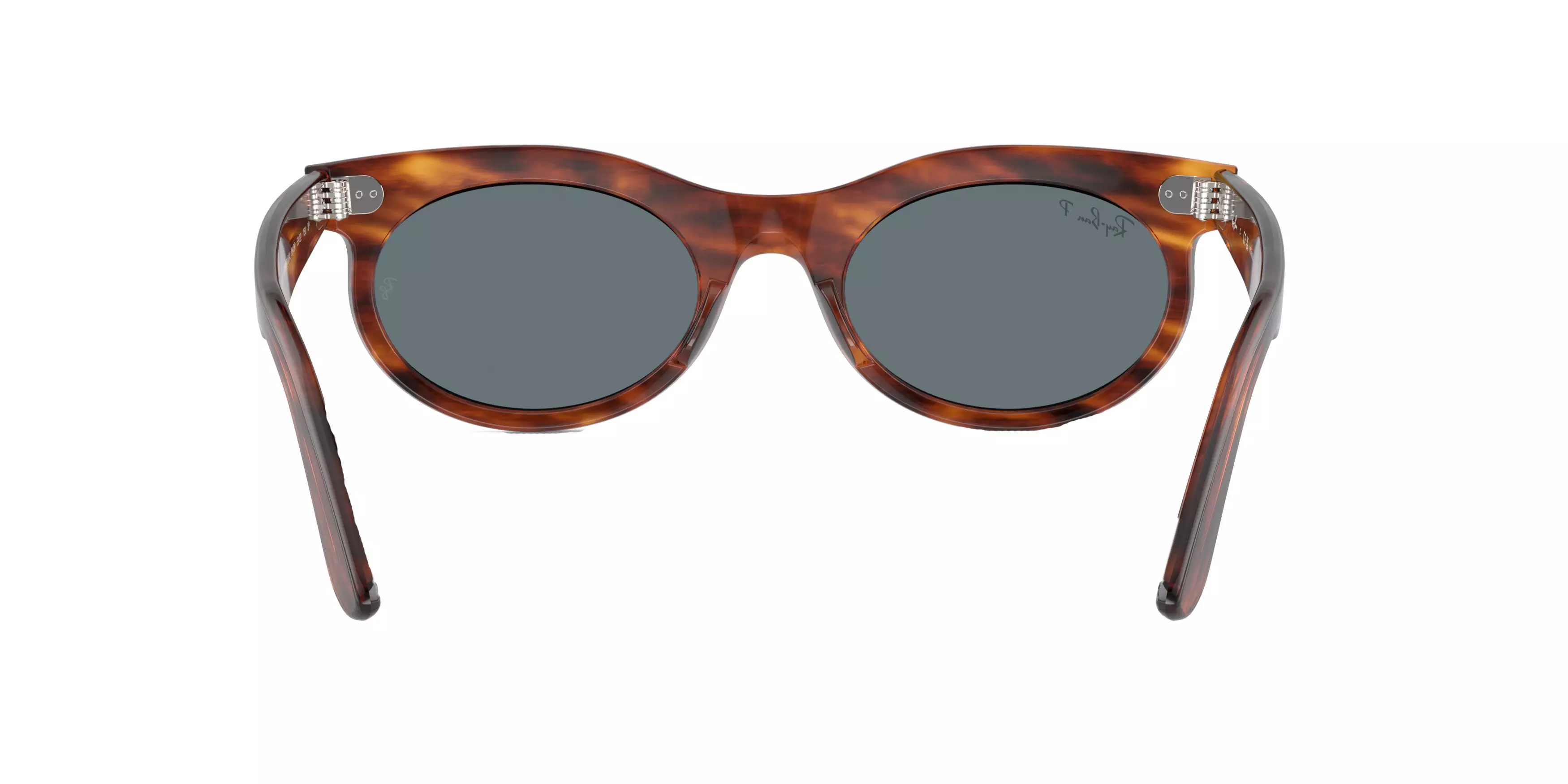 Ray-Ban Wayfarer Oval Striped Havana Sunglasses - BROWN