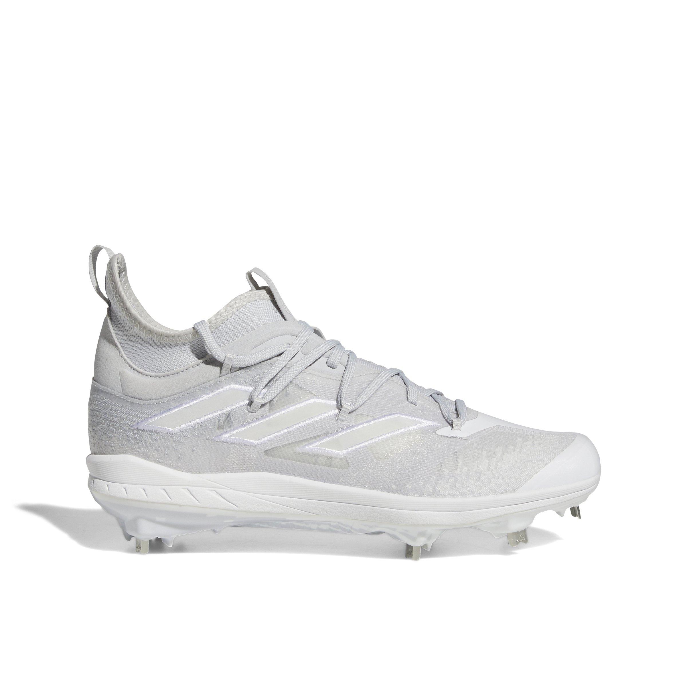 Grey adidas sale baseball cleats