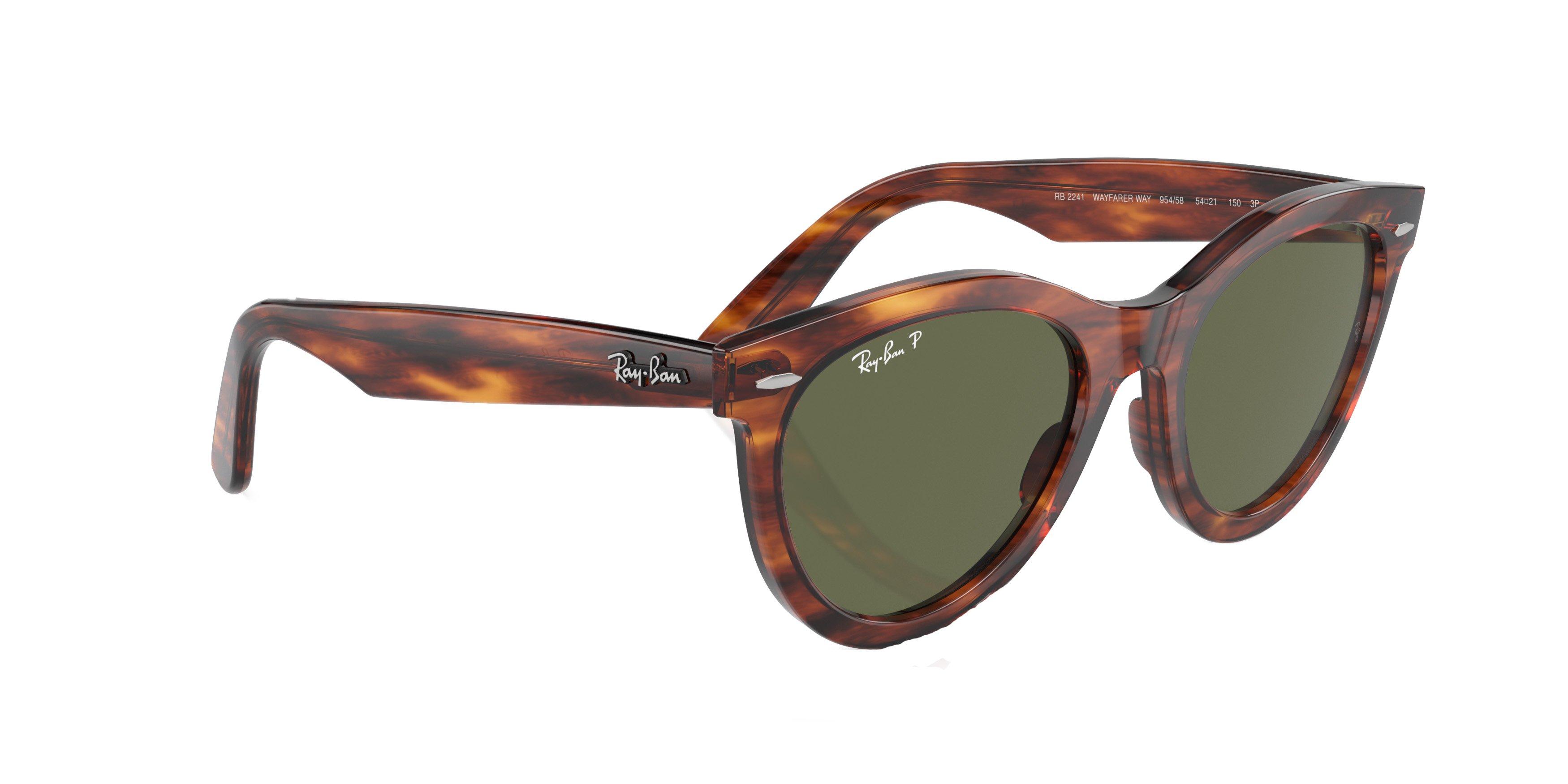 Ray-Ban Wayfarer Way Sunglasses - BROWN/GREEN Thumbnail View 4