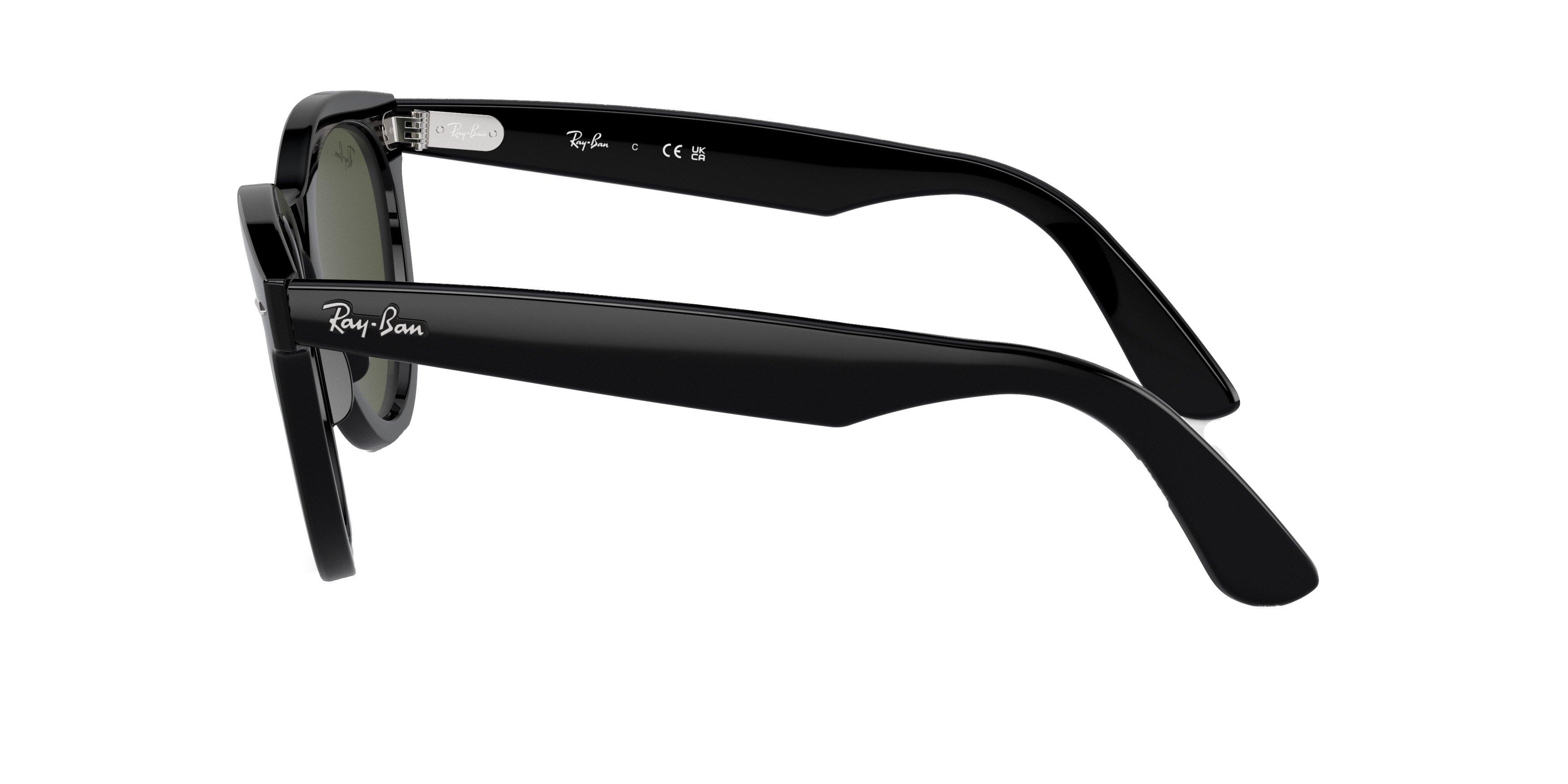 Ray-Ban Wayfarer Way Sunglasses - BLACK/GREEN Thumbnail View 5