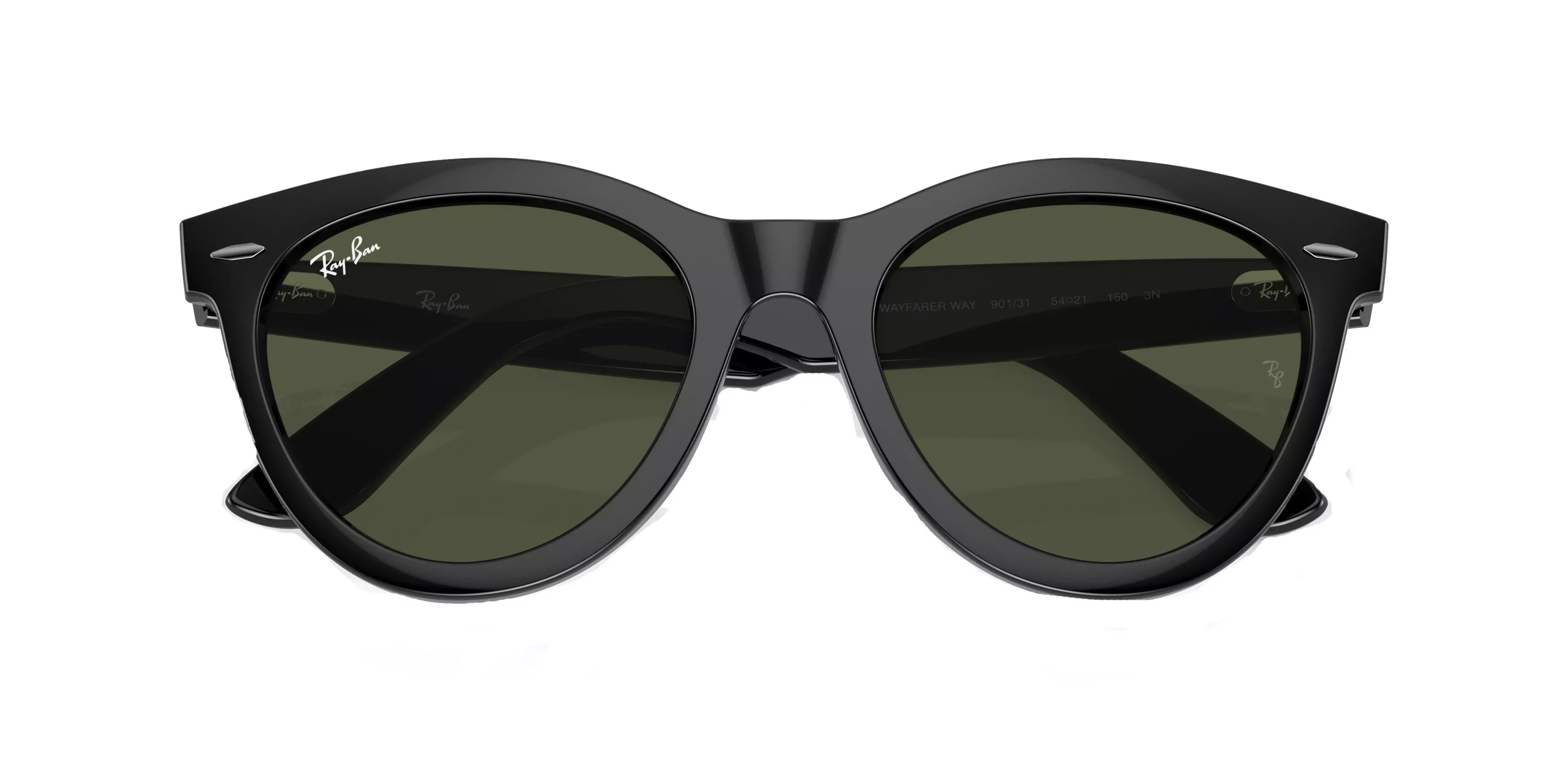 Ray-Ban Wayfarer Way Sunglasses - BLACK/GREEN