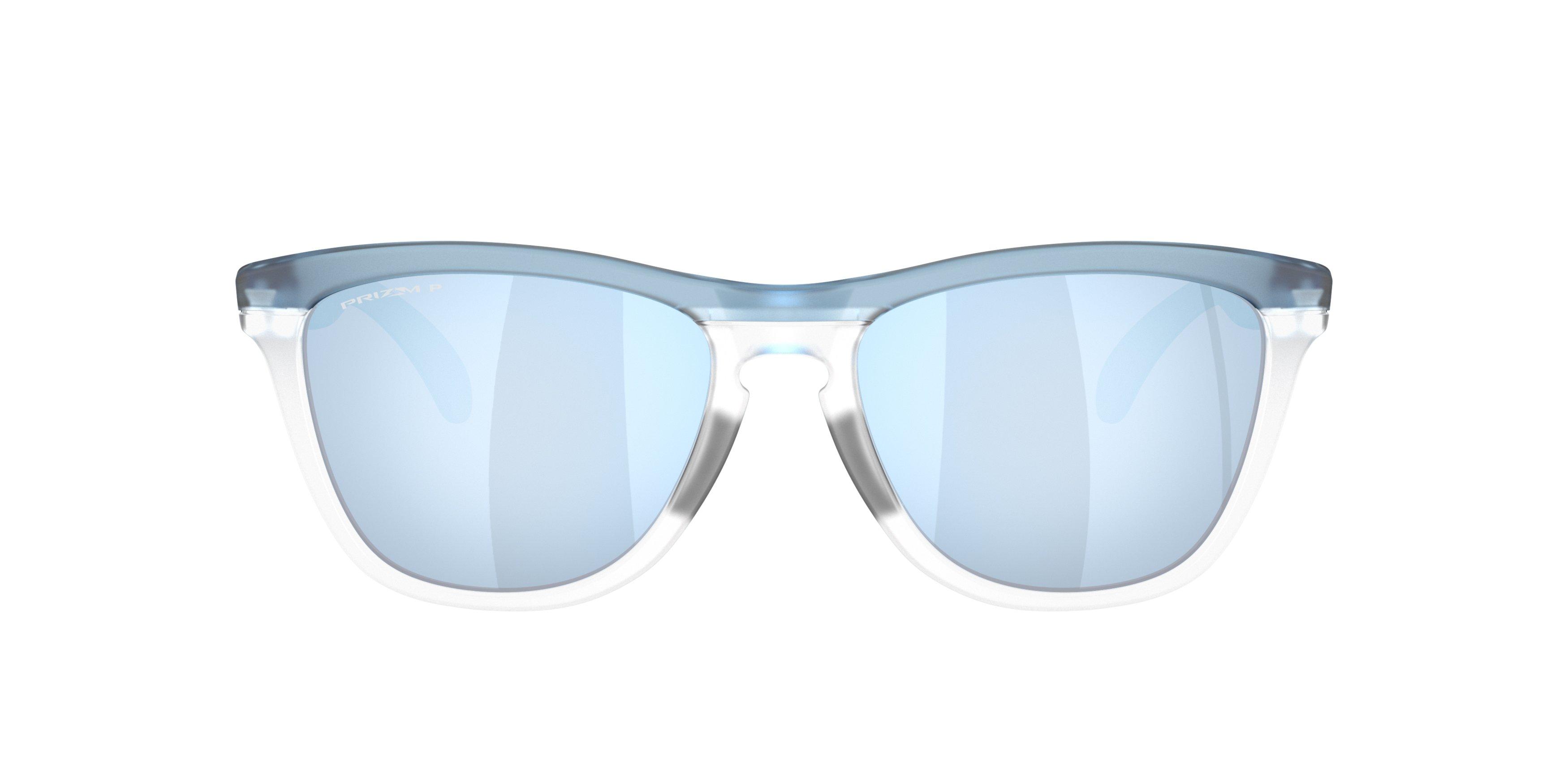 Oakley Frogskins Range XL Prizm Deep Water Polarized Sunglasses &ndash; Transparent Stonewash/Clear - BLUE Thumbnail View 2
