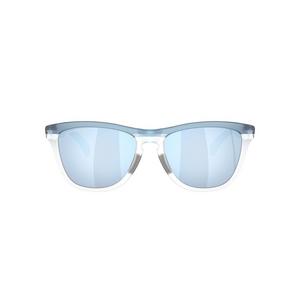 Oakley Frogskins Range XL Prizm Deep Water Polarized Sunglasses – Transparent Stonewash/Clear