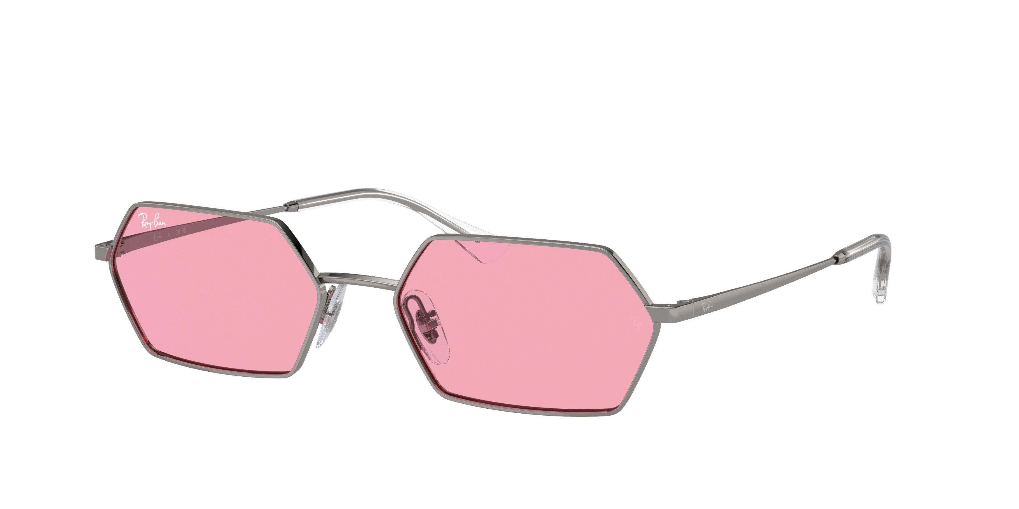 Ray-Ban Yevi Sunglasses - GREY/PINK Thumbnail View 1