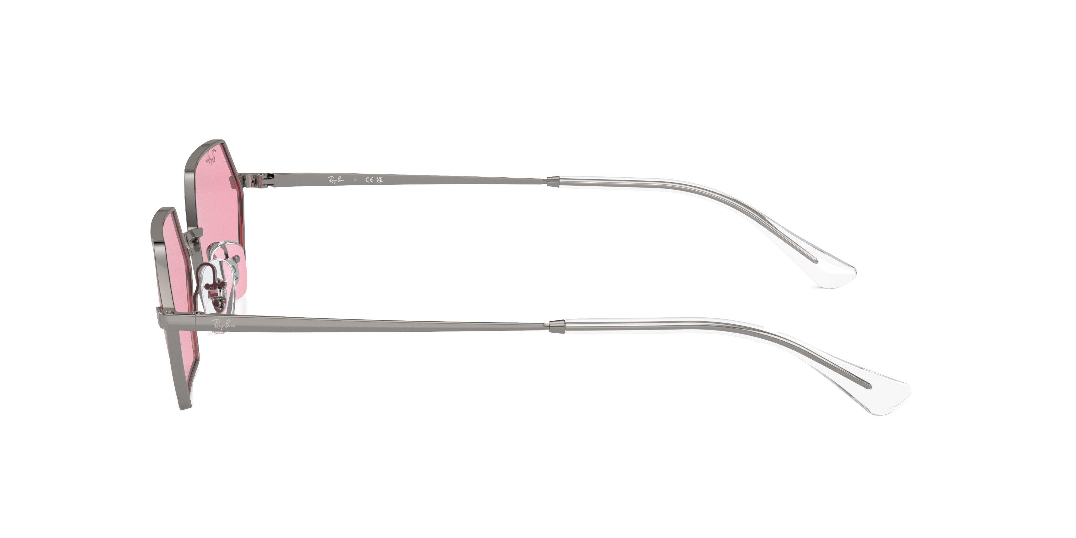 Ray-Ban Yevi Sunglasses - GREY/PINK Thumbnail View 5