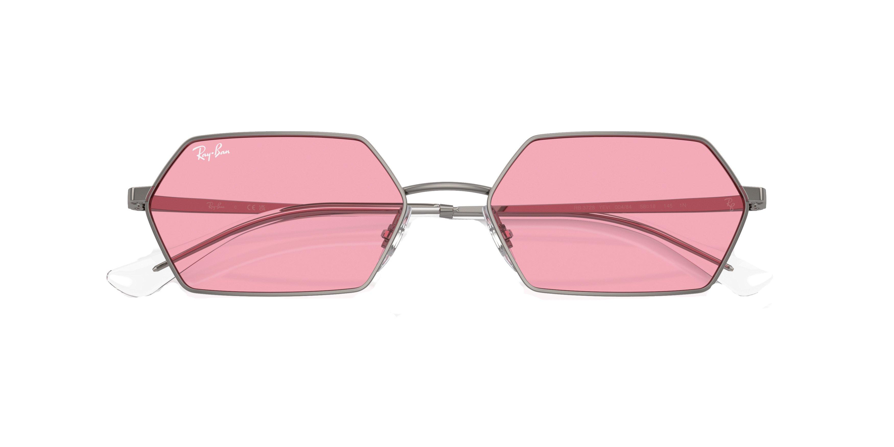 Ray-Ban Yevi Sunglasses - GREY/PINK Thumbnail View 6