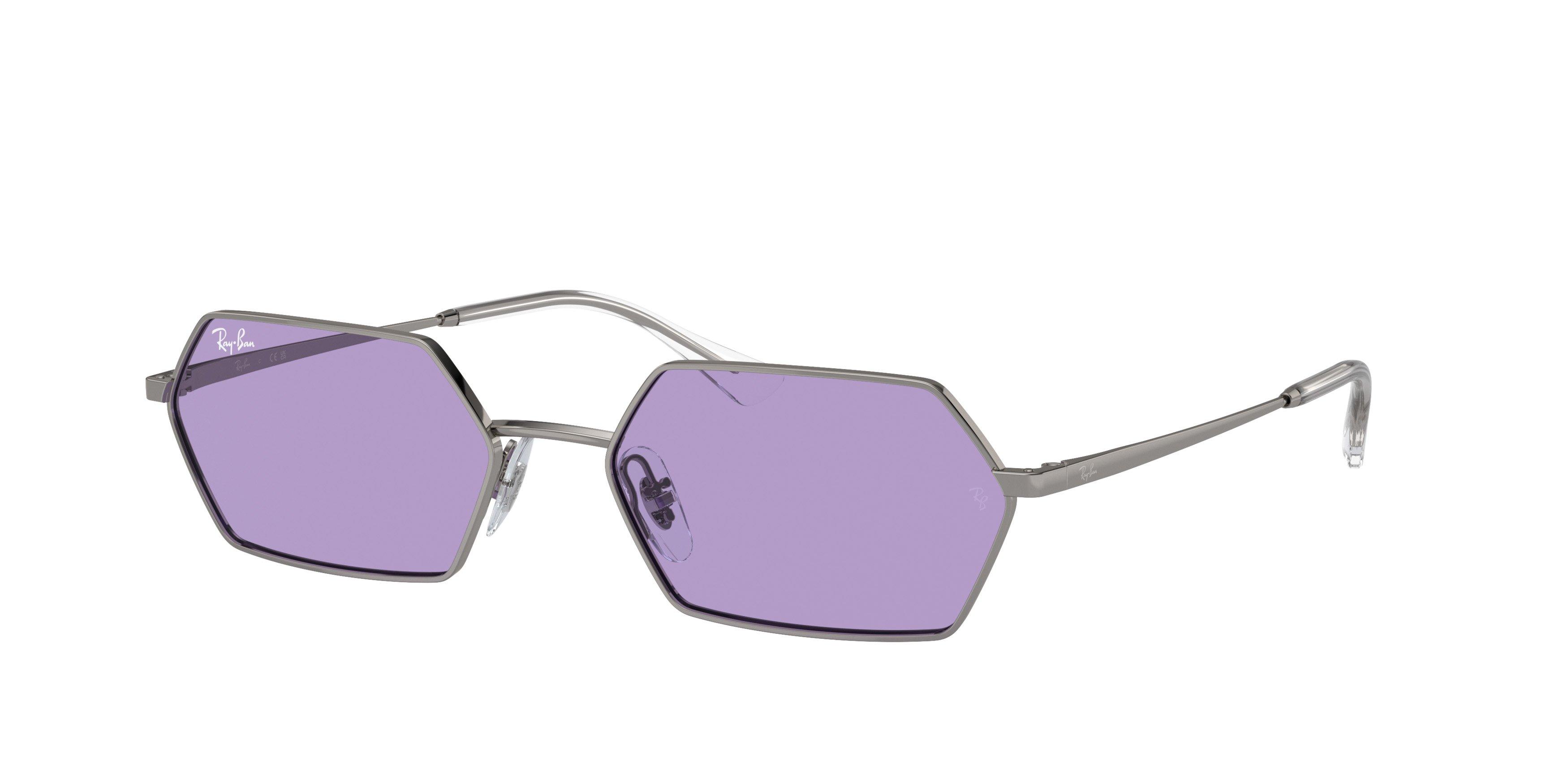 Ray-Ban Yevi Sunglasses - GREY/PURPLE Thumbnail View 1